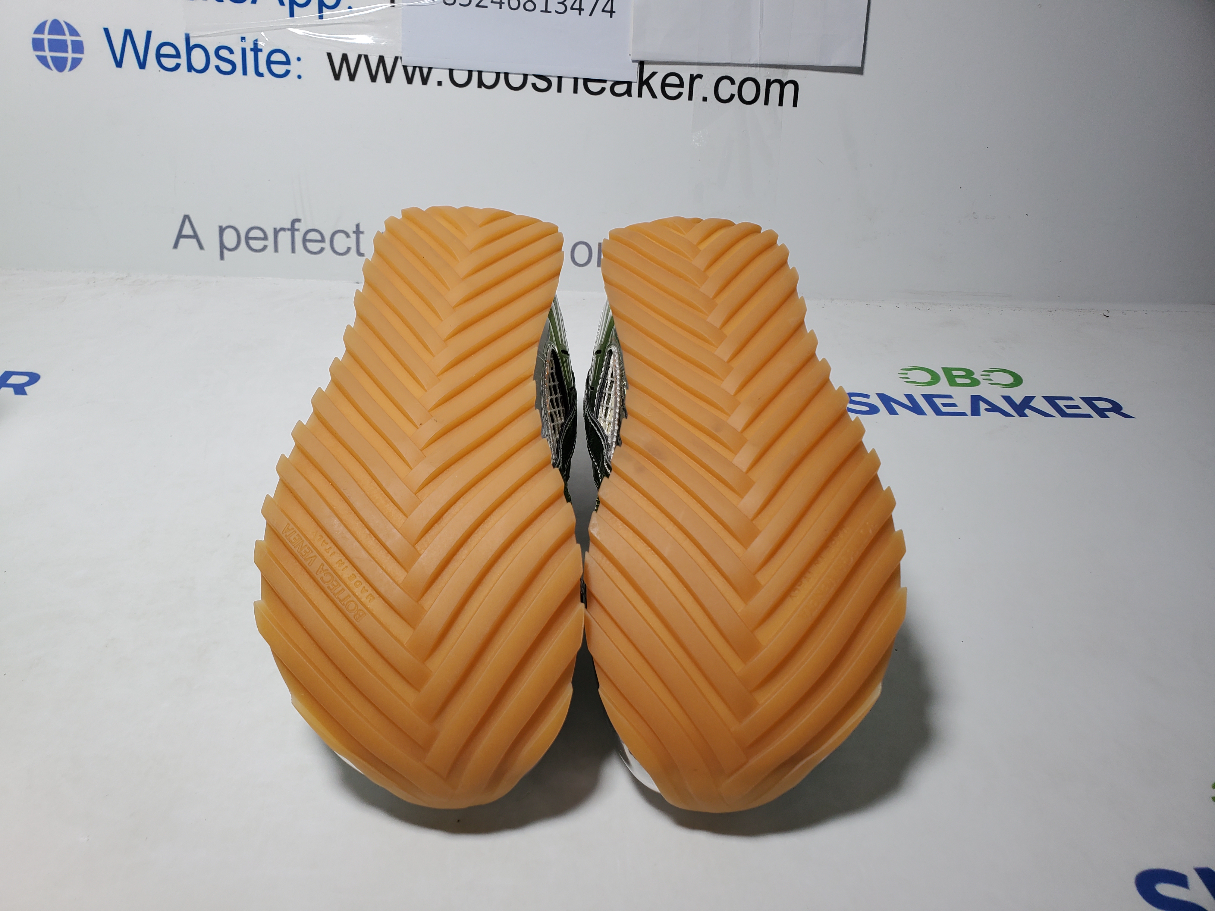 Bottega Veneta Orbit Silver Olive Green 755915V2X402848 review Obosneaker 04