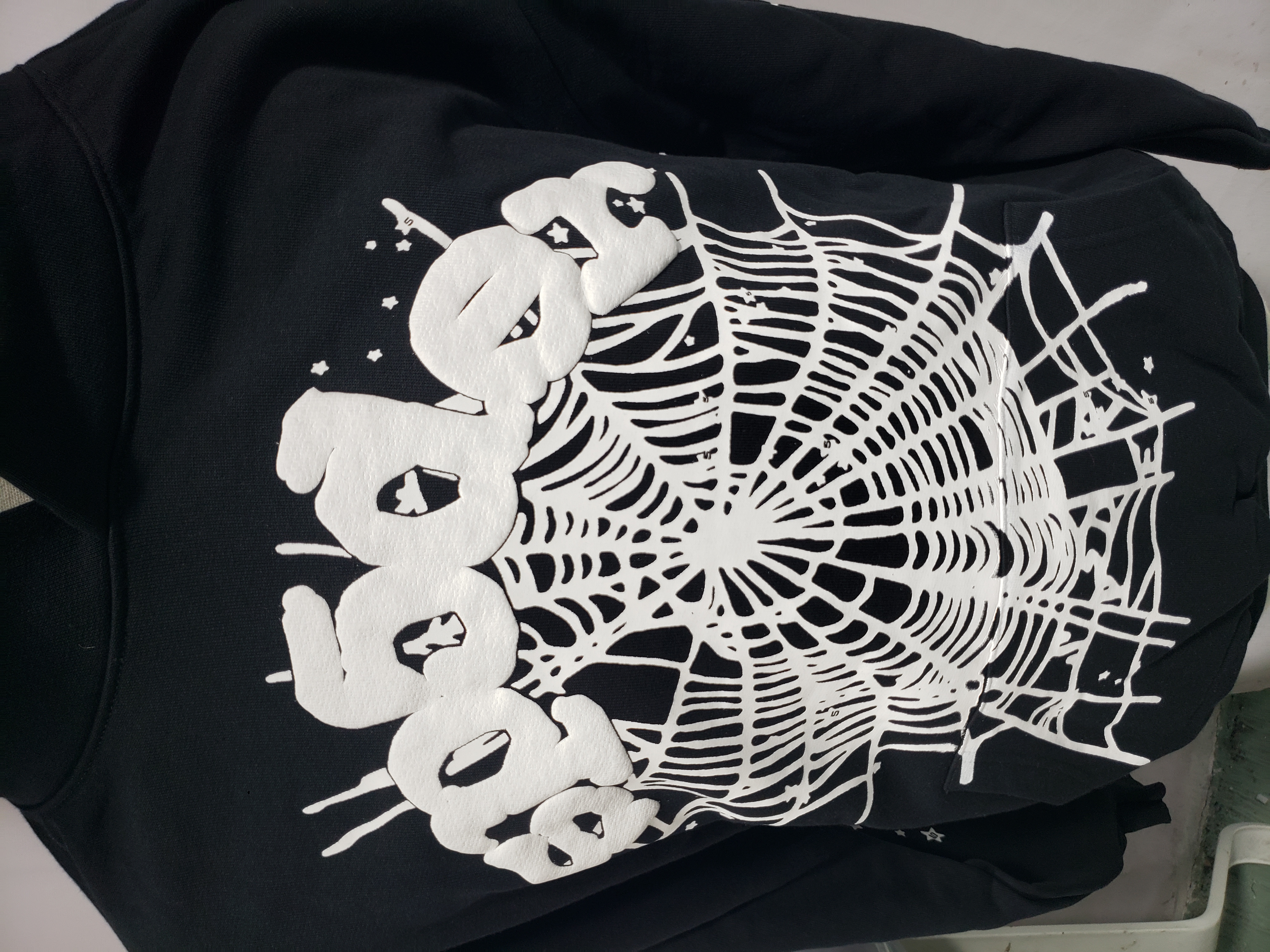 Sp5der Spider Worldwide Black OG Web Hoodie review Obosneaker 02