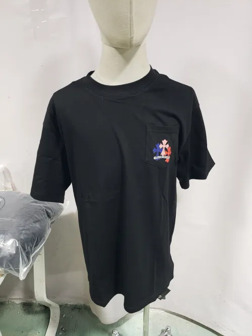 Chrome Hearts Rainbow Cross Printed Short Sleeve Black review 