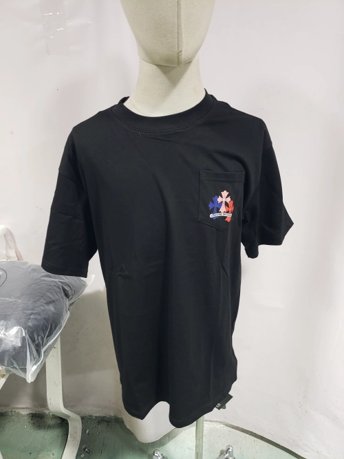 Chrome Hearts Rainbow Cross Printed Short Sleeve Black review 