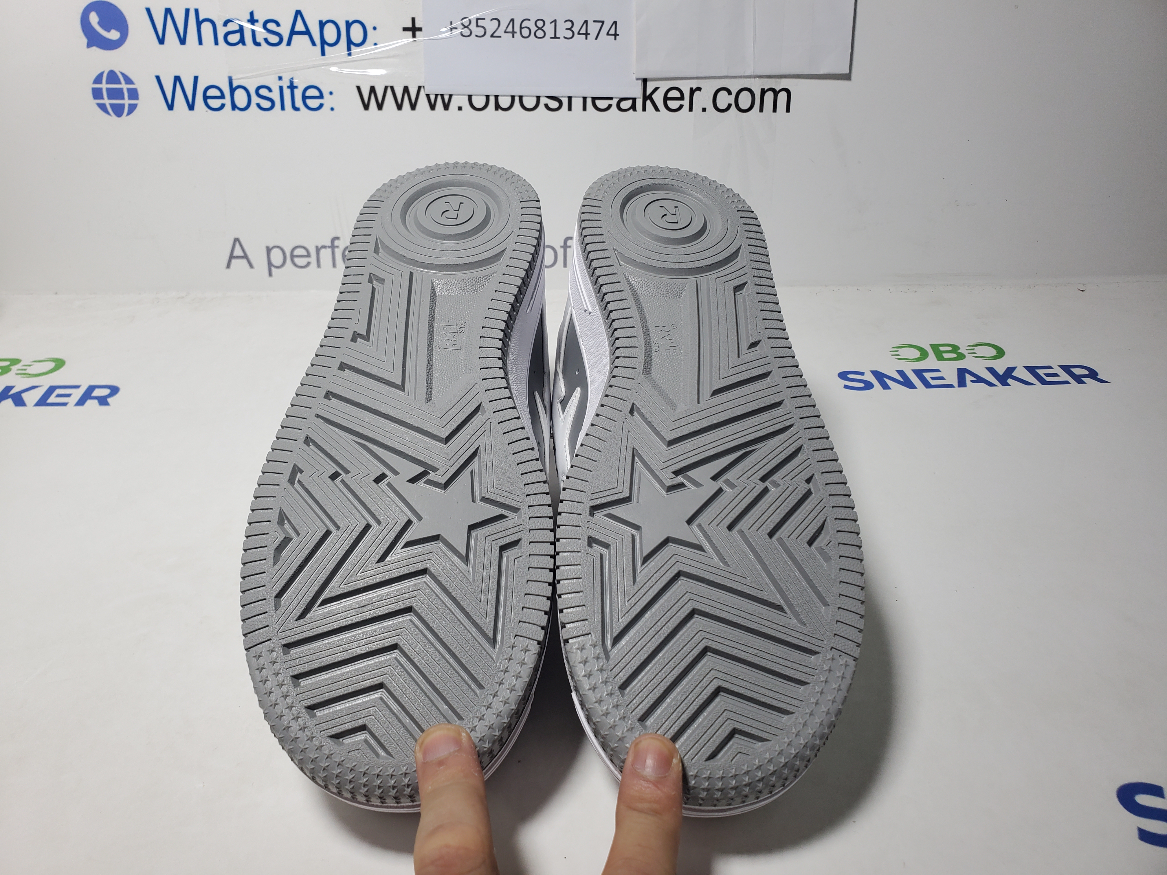  A Bathing Ape Bape Sta Low Grey White OZXSH W291 328 review Obosneaker 04