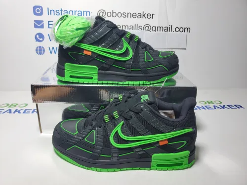 Top Version Nike Air Rubber Dunk Off-White Green Strike CU6015-001 review 