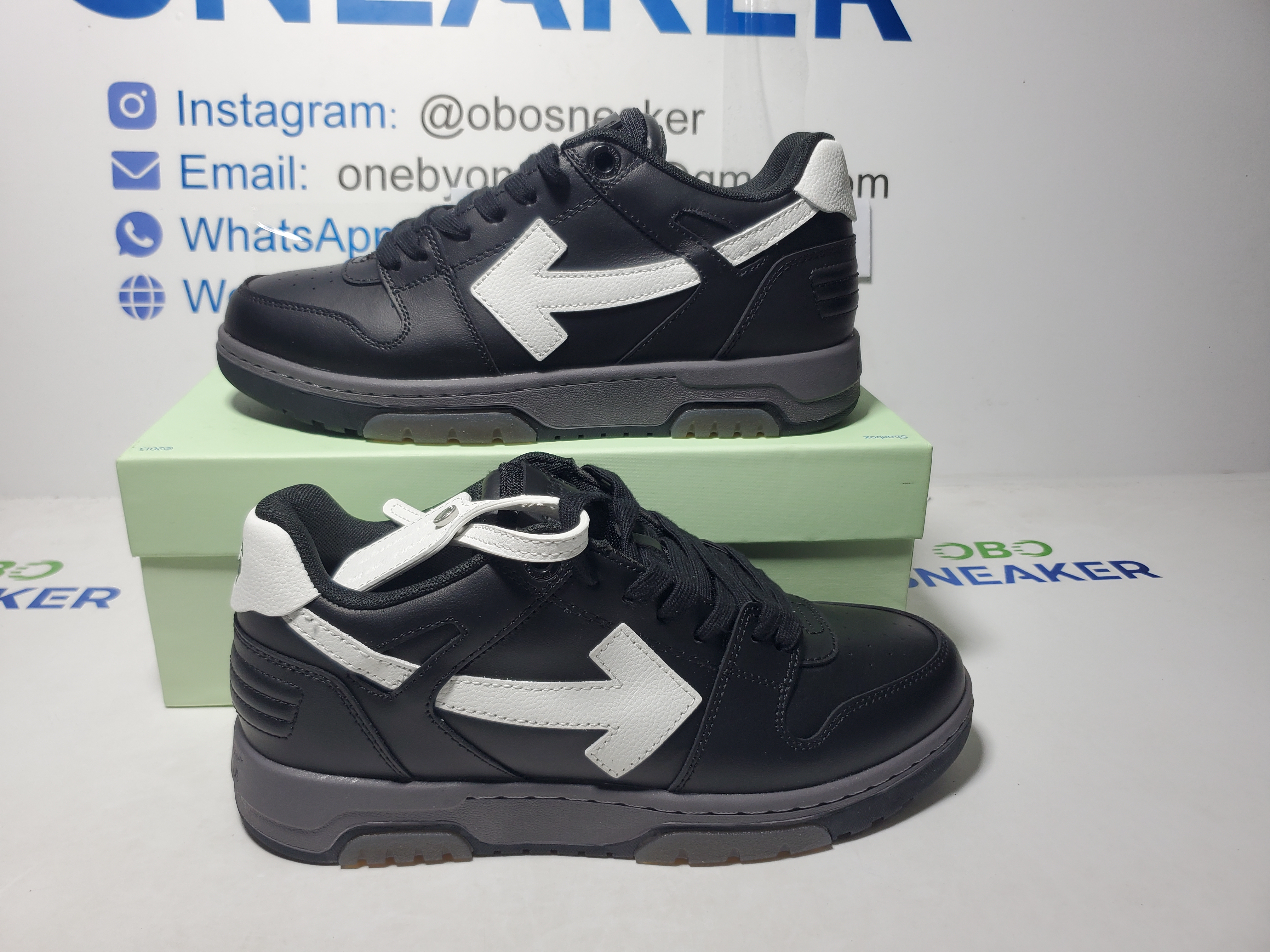 OFF-WHITE Black And White Out Of Office Sneakers review Obosneaker 00