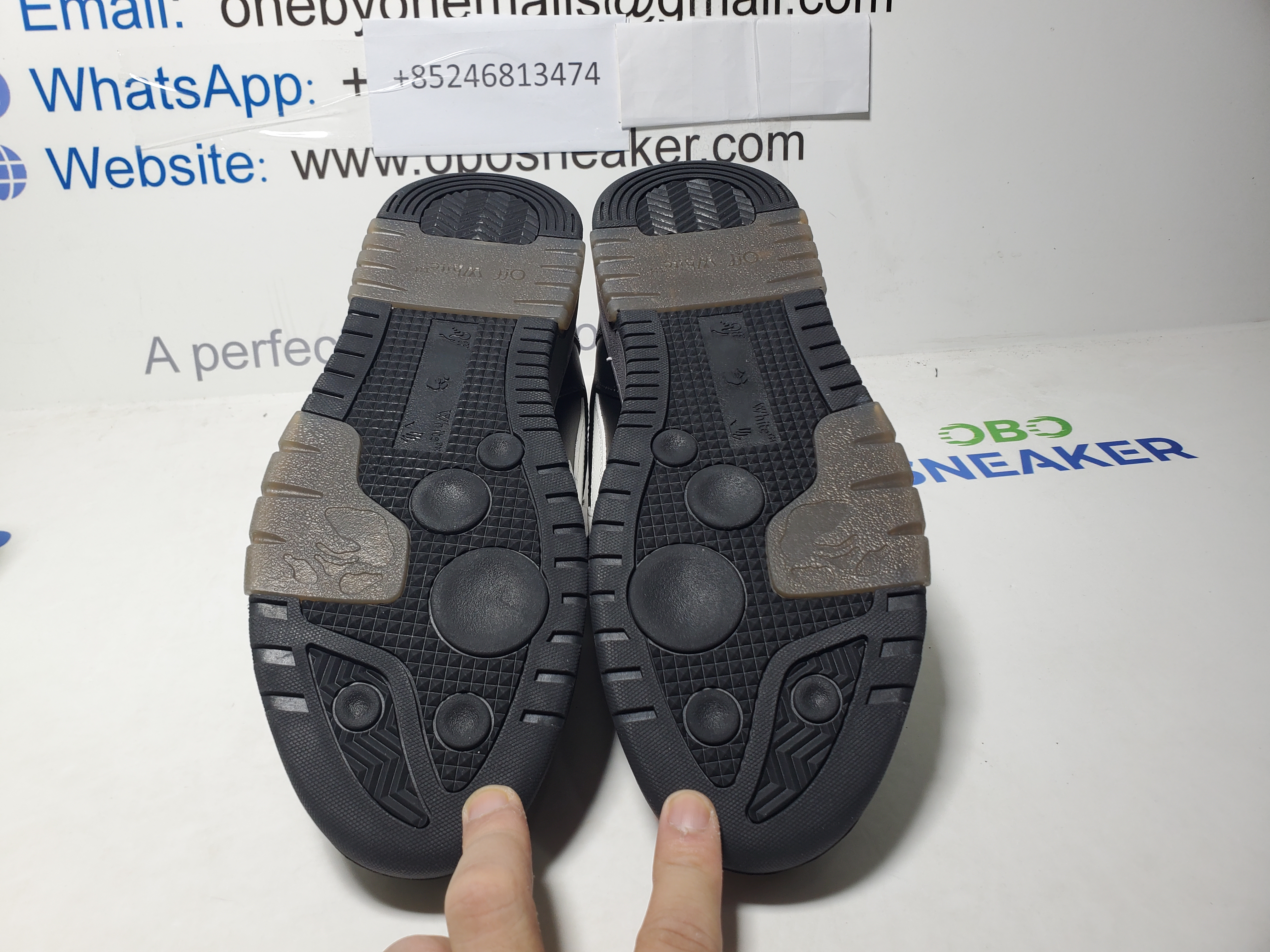 OFF-WHITE Black And White Out Of Office Sneakers review Obosneaker 04