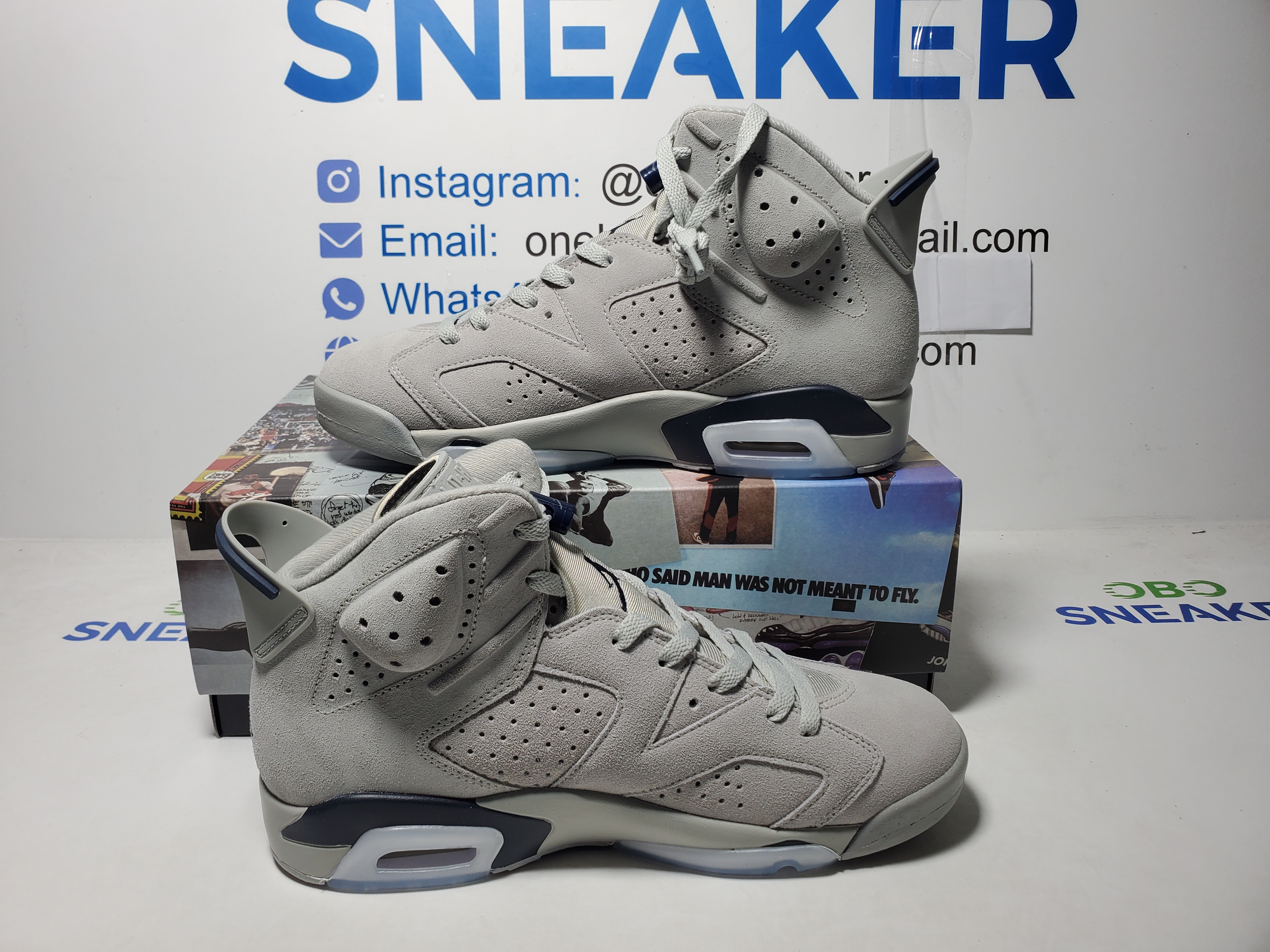 Air Jordan 6 Retro GS Georgetown 384665-012 review Obosneaker 01