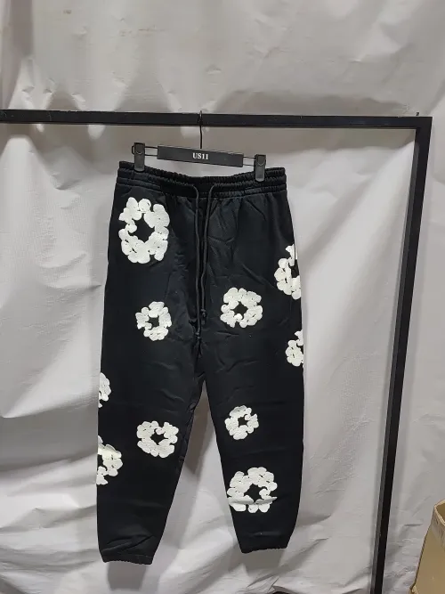 OBO Denim Tears The Cotton Wreath Sweatpants Black review 