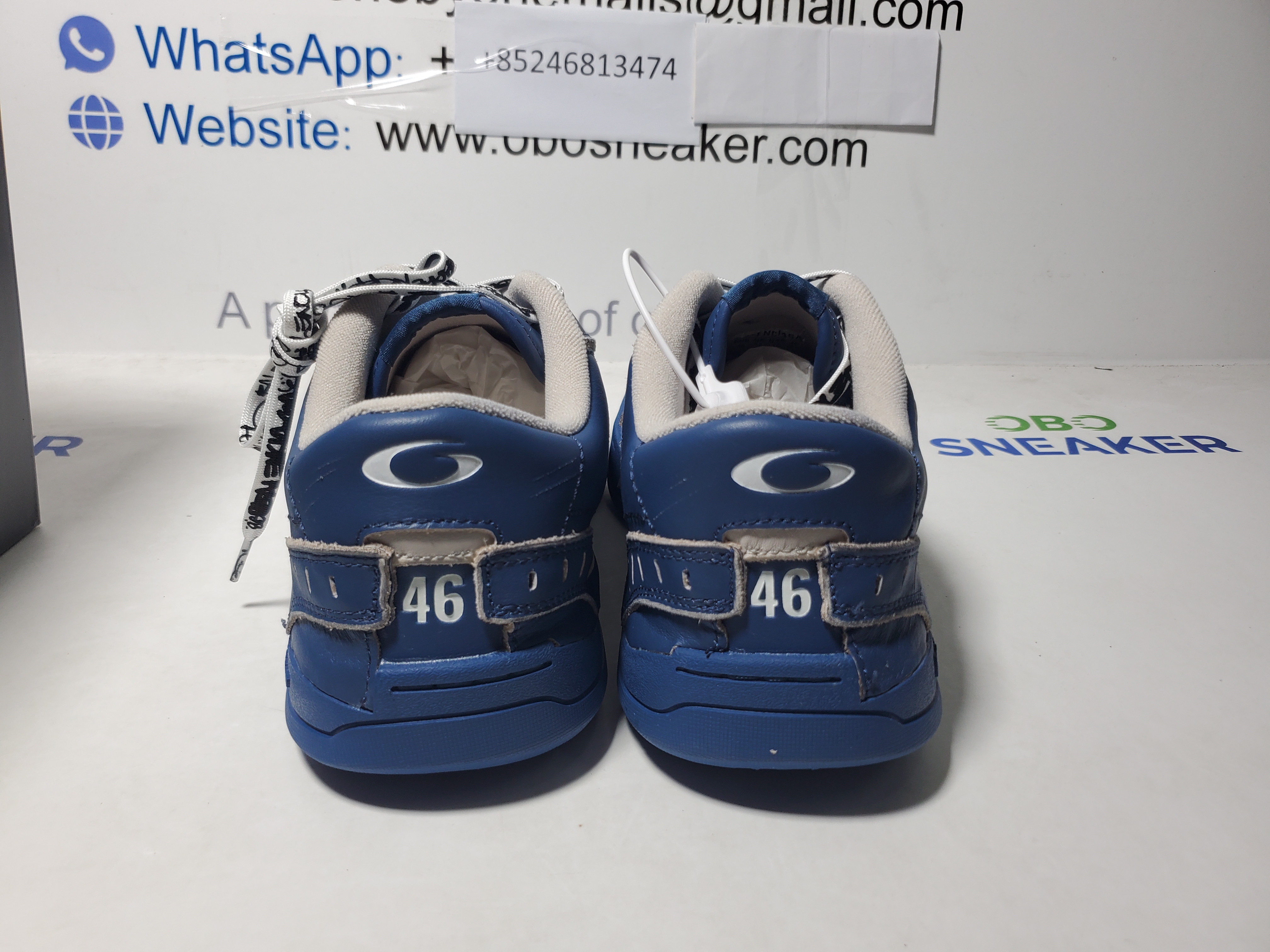 Balenciaga Hamptons Worn-out Trainers Navy Blue 841765 WCURS 4090 review Obosneaker 02