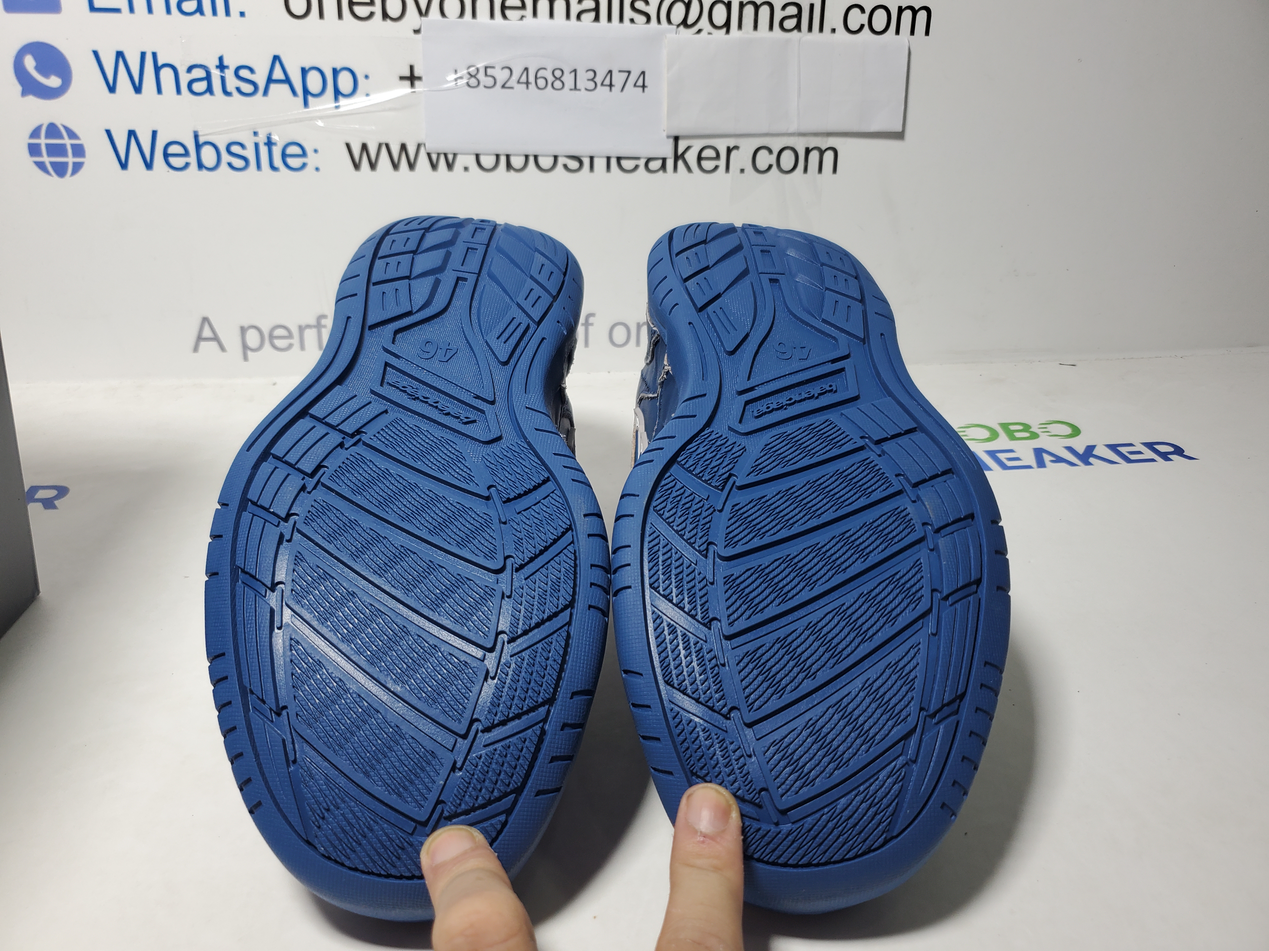 Balenciaga Hamptons Worn-out Trainers Navy Blue 841765 WCURS 4090 review Obosneaker 05