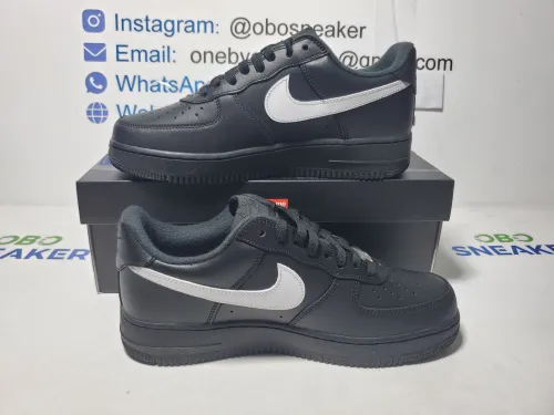 Nike Supreme x Air Force 1 Low Box Logo - Black White CU9225-002 review 