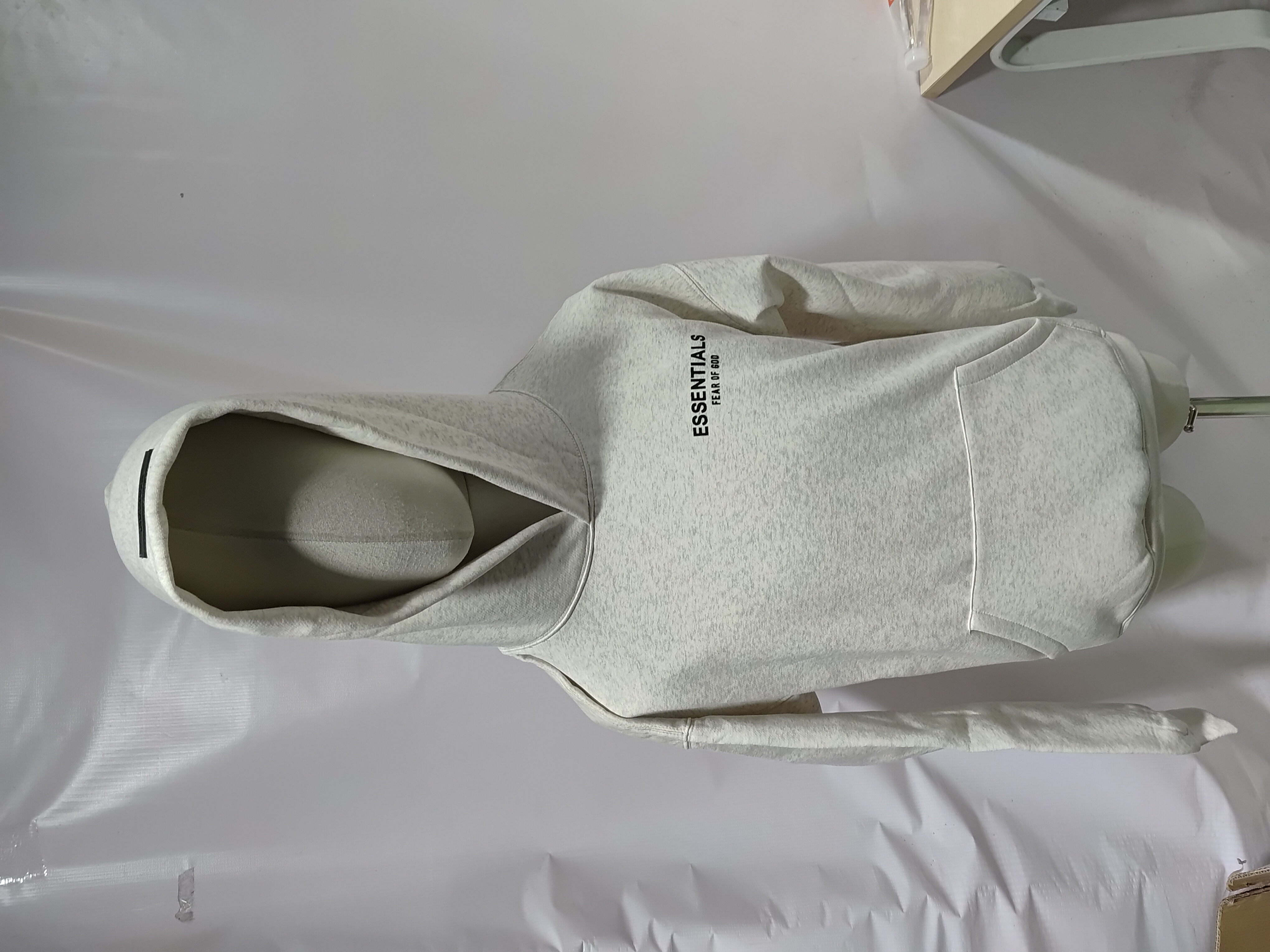 OBO Fear of God Essentials Hoodie Light Oatmeal review Obosneaker 00
