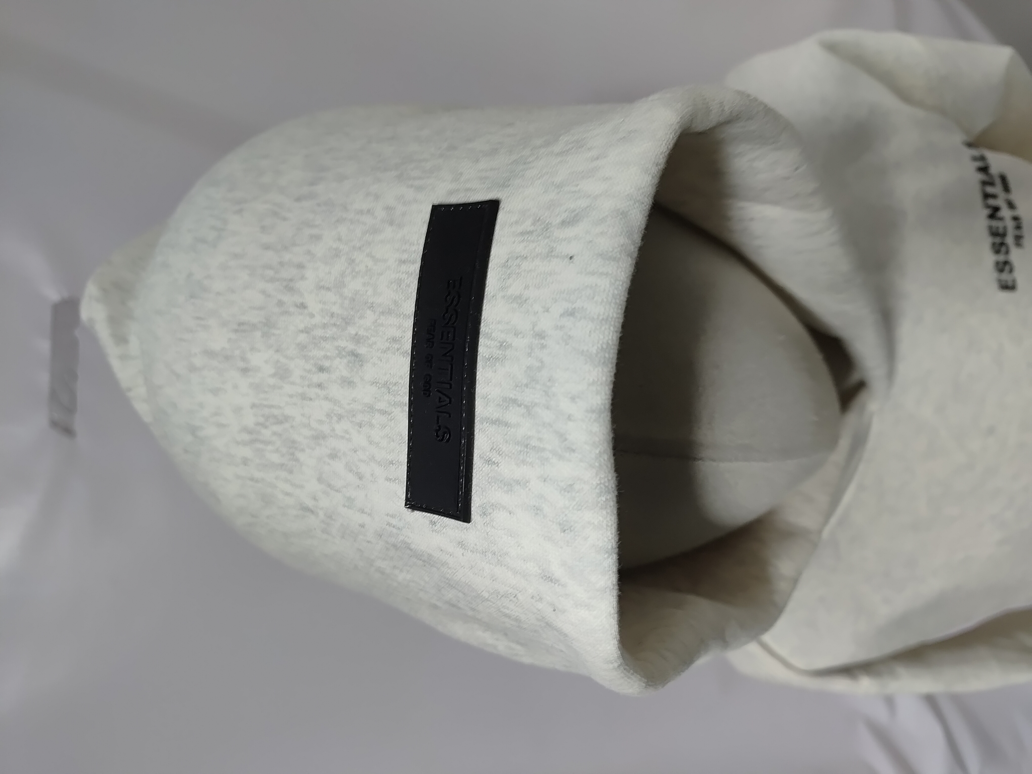 OBO Fear of God Essentials Hoodie Light Oatmeal review Obosneaker 03