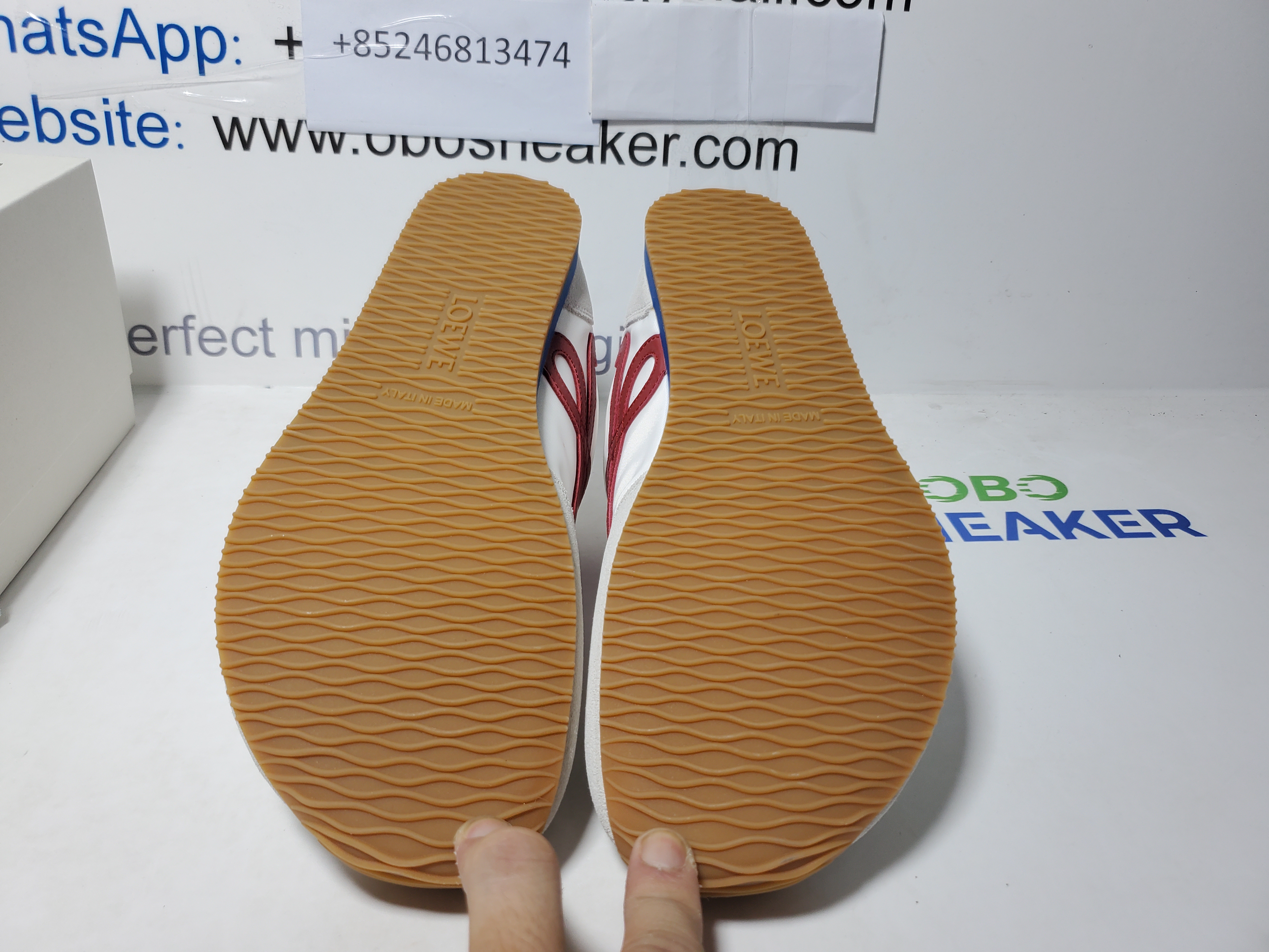 LOEWE Ballet Runner 2.0 White Red LLBR282X02-4868 review Obosneaker 04