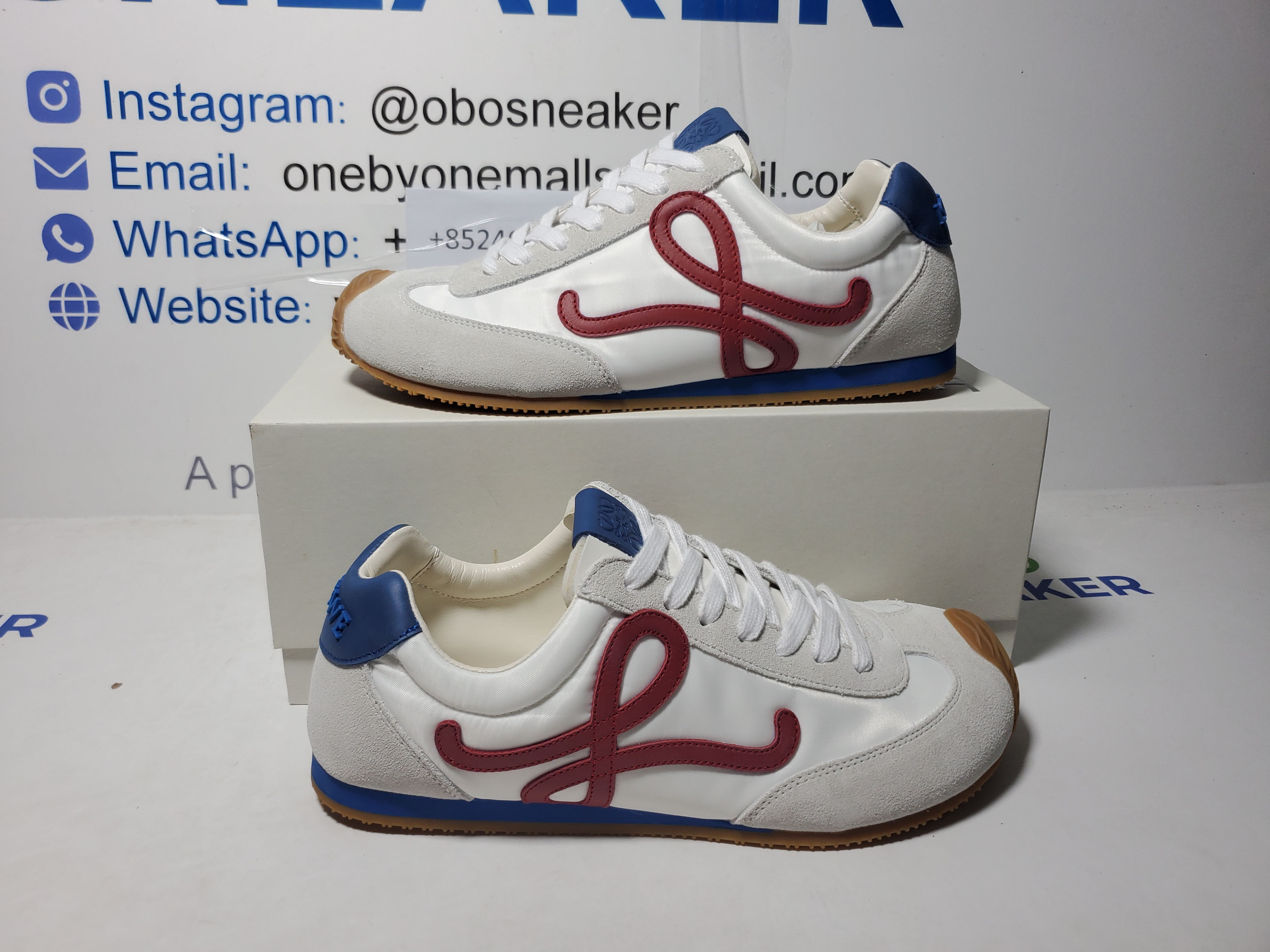 LOEWE Ballet Runner 2.0 White Red LLBR282X02-4868 review Obosneaker 01