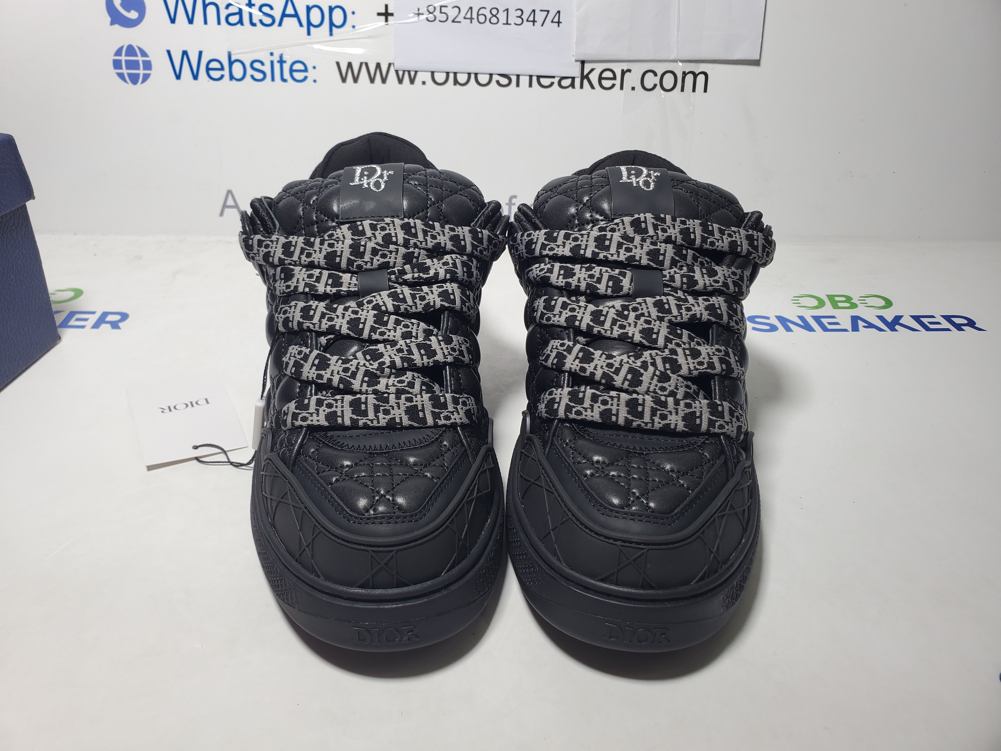 Dior B9S Skater Sneaker Black Quilted Cannage Calfskin review obosneaker 03