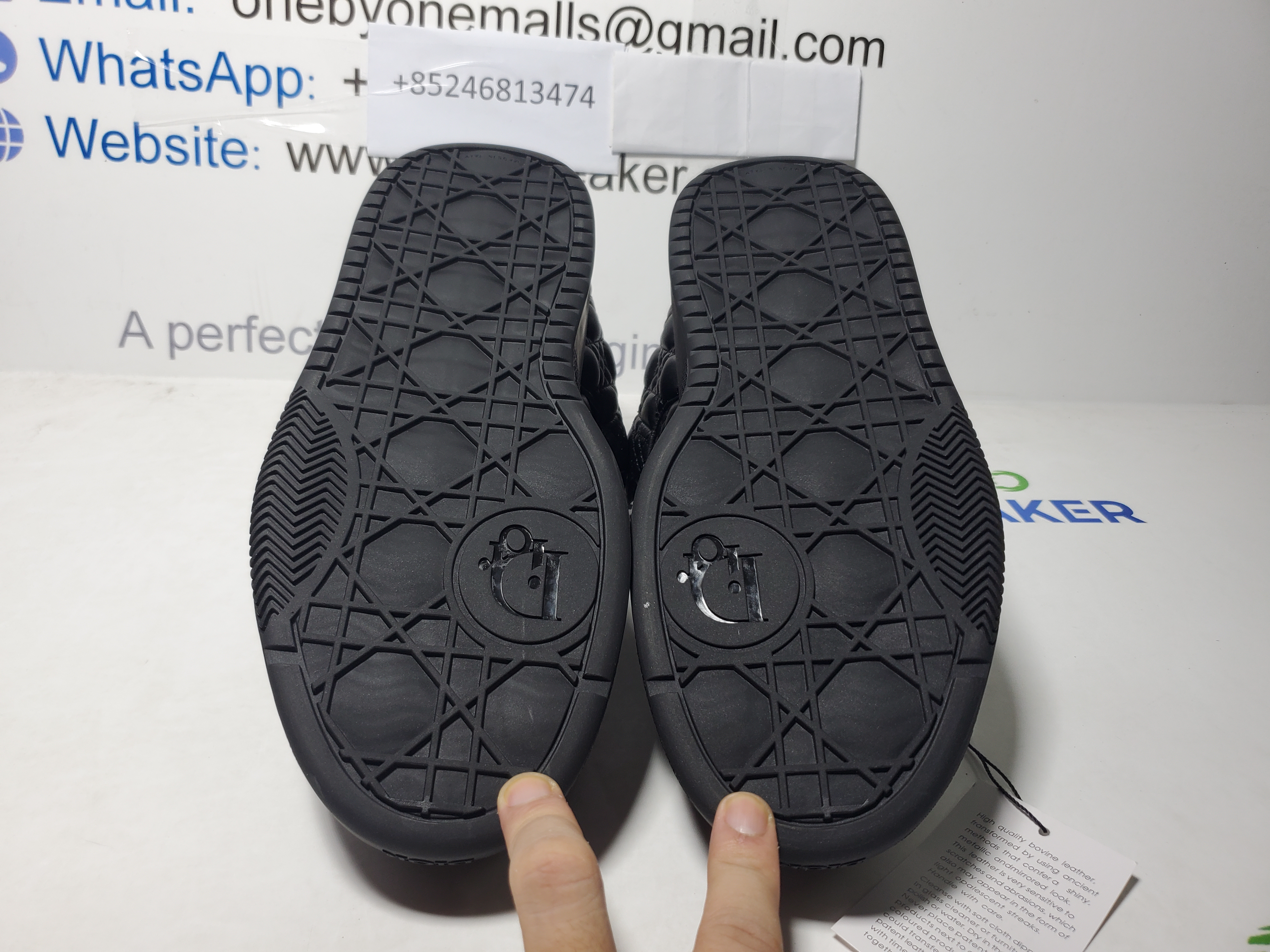 Dior B9S Skater Sneaker Black Quilted Cannage Calfskin review obosneaker 04