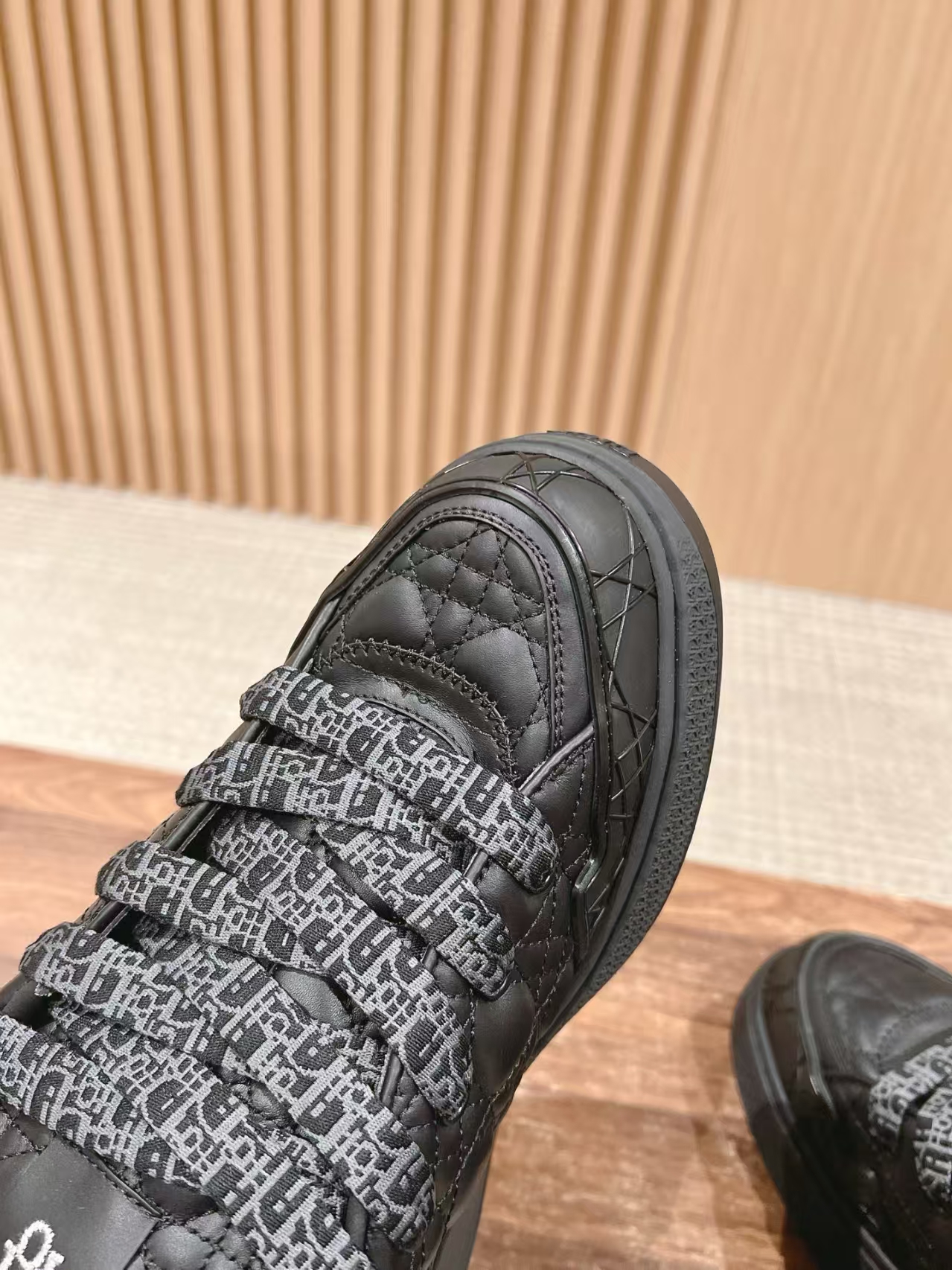 Dior B9S Skater Sneaker Black Quilted Cannage Calfskin review Fitch 01