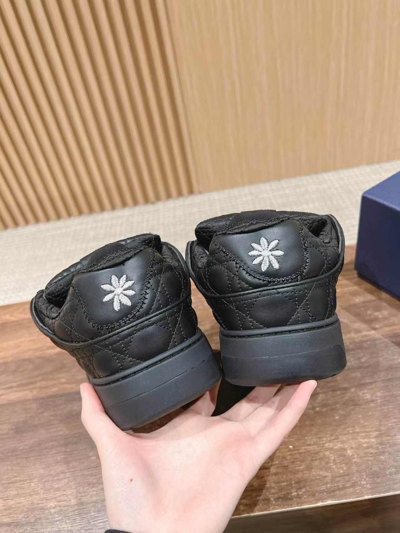 Dior B9S Skater Sneaker Black Quilted Cannage Calfskin review Fitch 03
