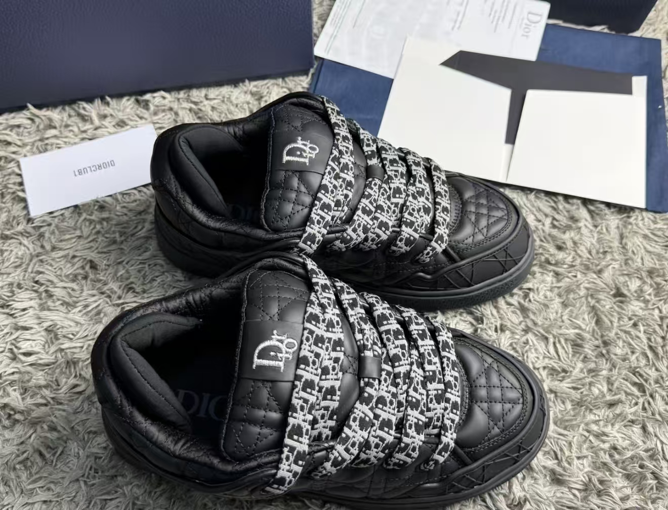 Dior B9S Skater Sneaker Black Quilted Cannage Calfskin review Leopold 00