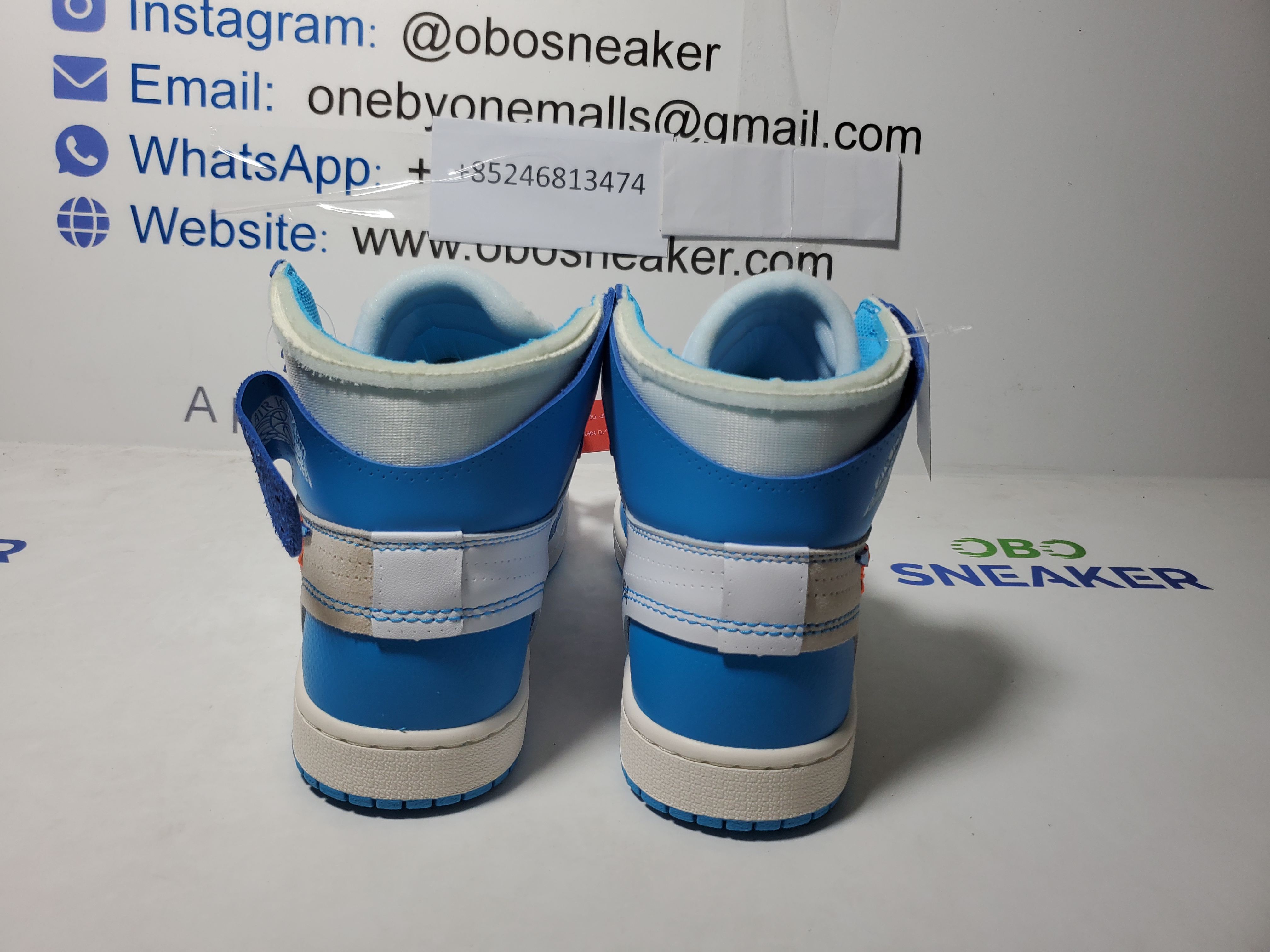 TOP Version Off White x Air Jordan 1 UNC AQ0818-148 review Obosneaker 02