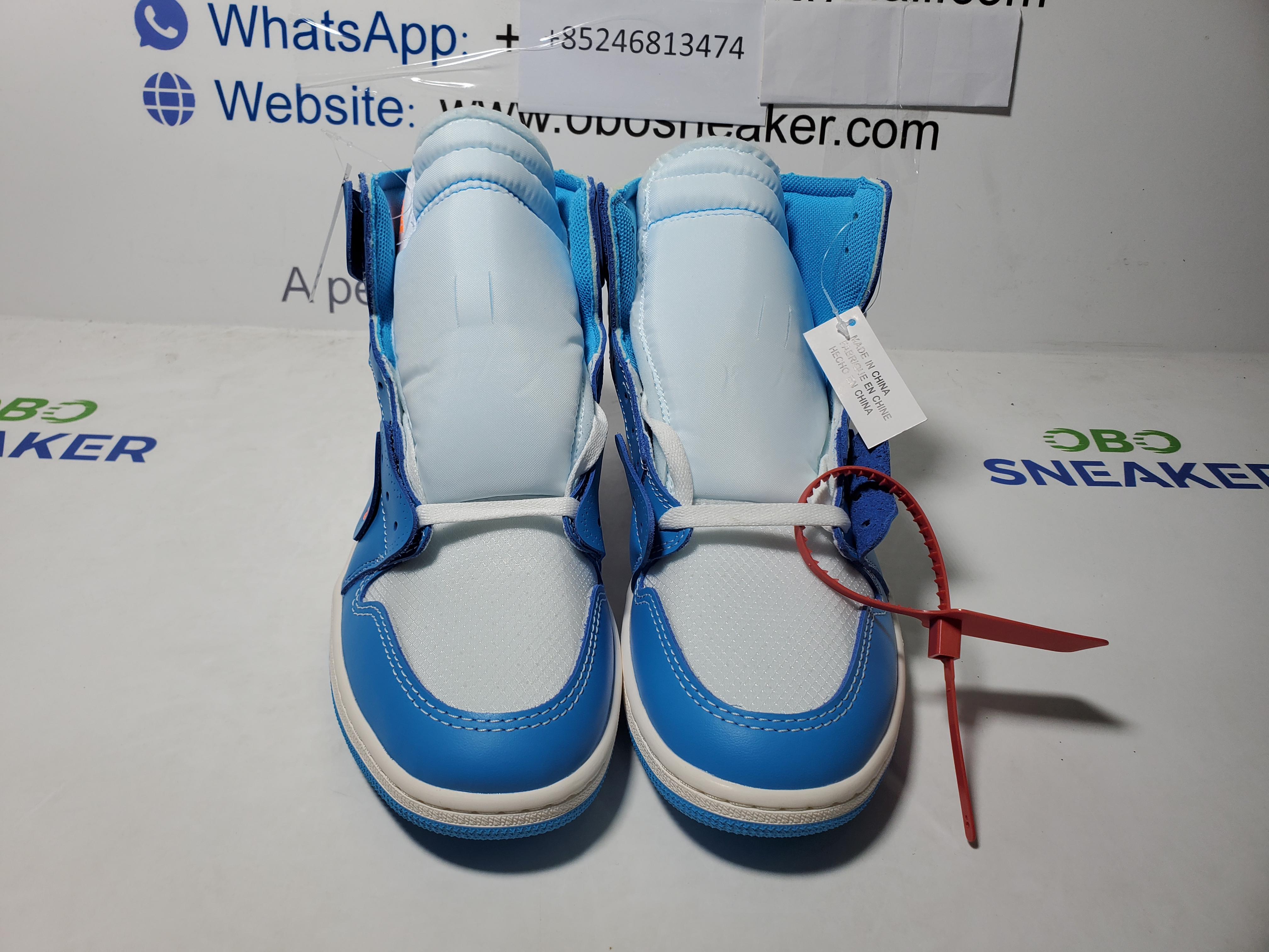 TOP Version Off White x Air Jordan 1 UNC AQ0818-148 review Obosneaker 03
