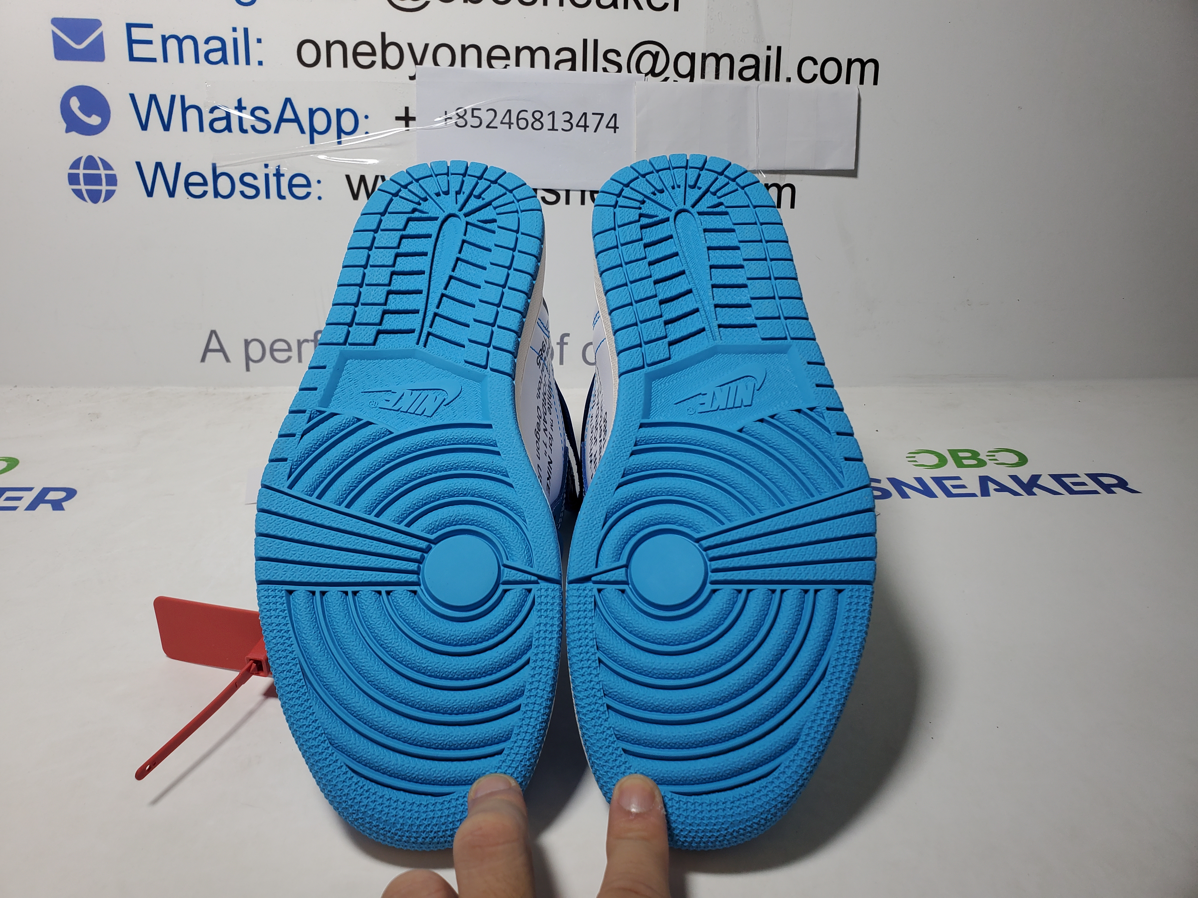 TOP Version Off White x Air Jordan 1 UNC AQ0818-148 review Obosneaker 04