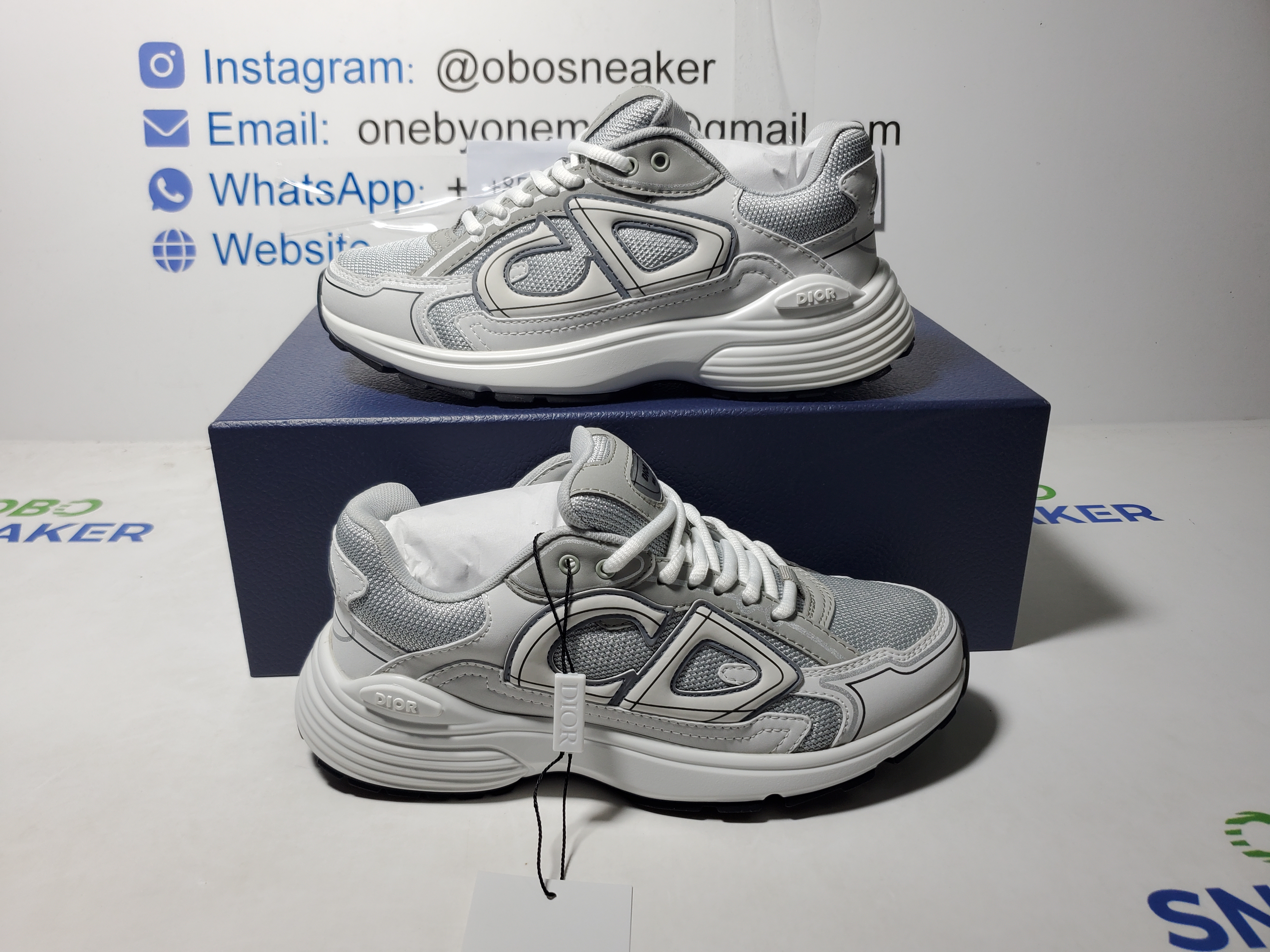 Dior B30 Countdown Sneaker Gray White review Obosneaker 00
