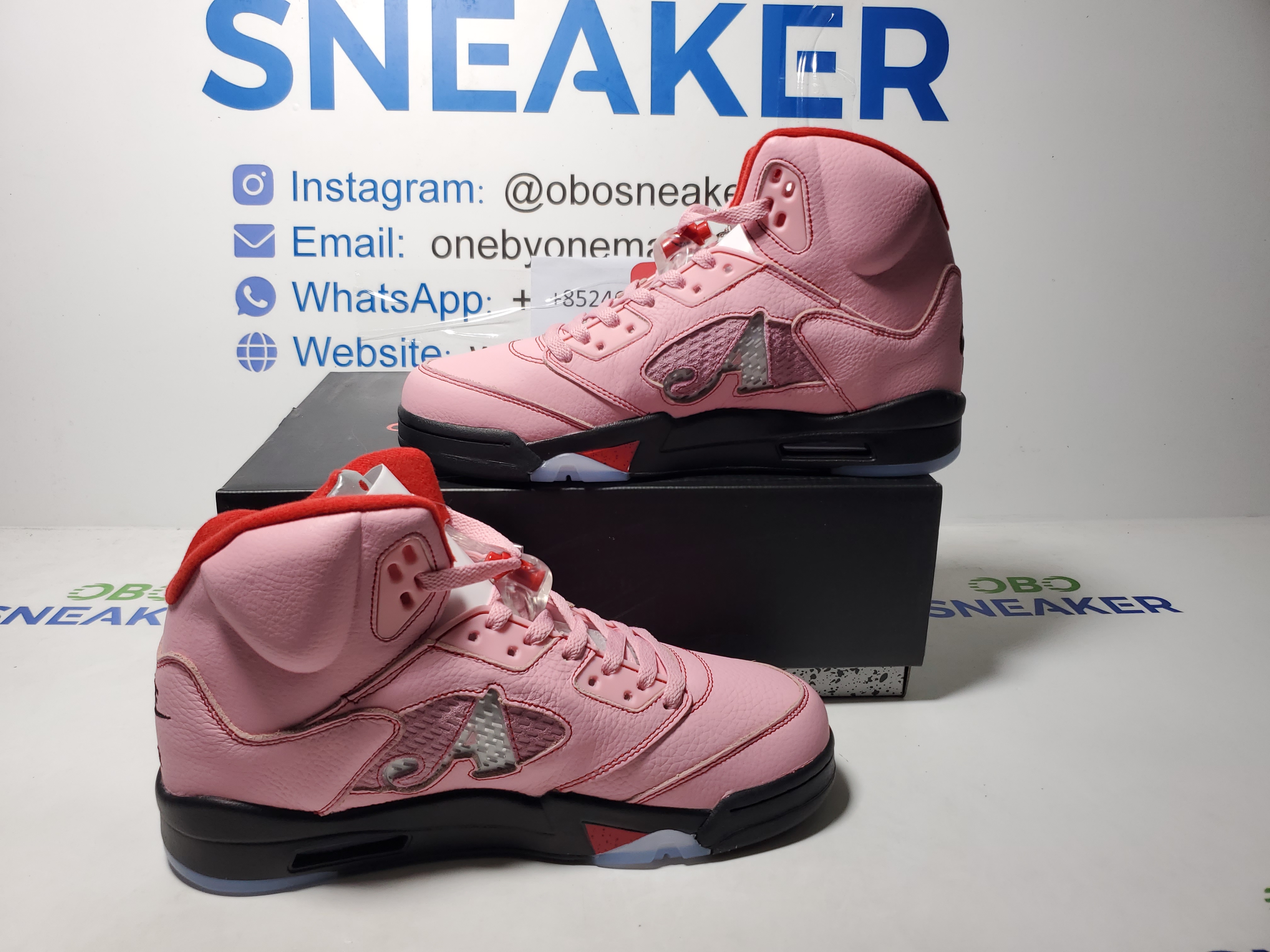 Top Version Air Jordan 5 Retro x Awake NY Arctic Pink DV4982-600 review Obosneaker 01