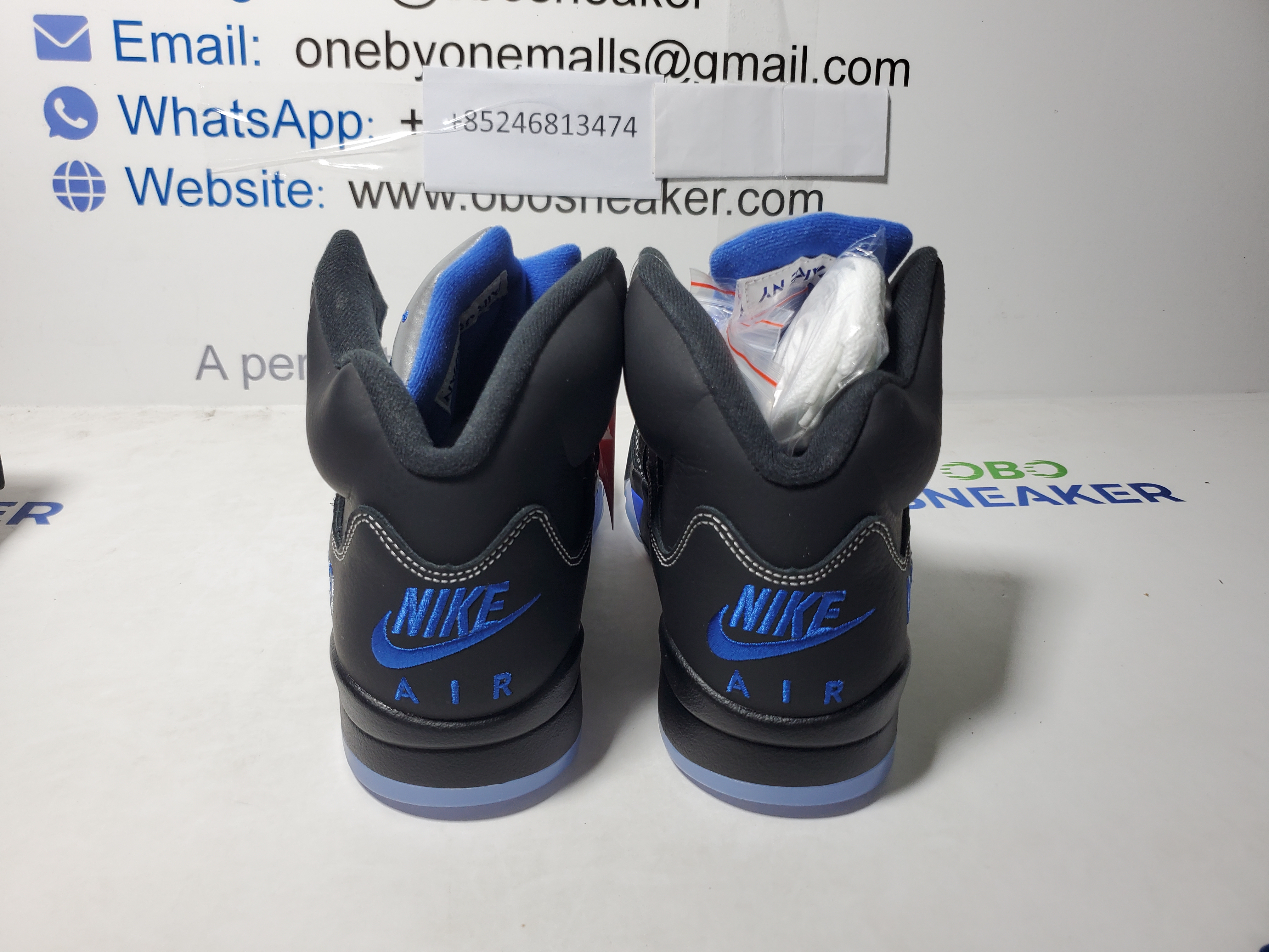 Air Jordan 5 Retro x Awake NY Black Racer Blue DV4982-004  review Obosneaker 02