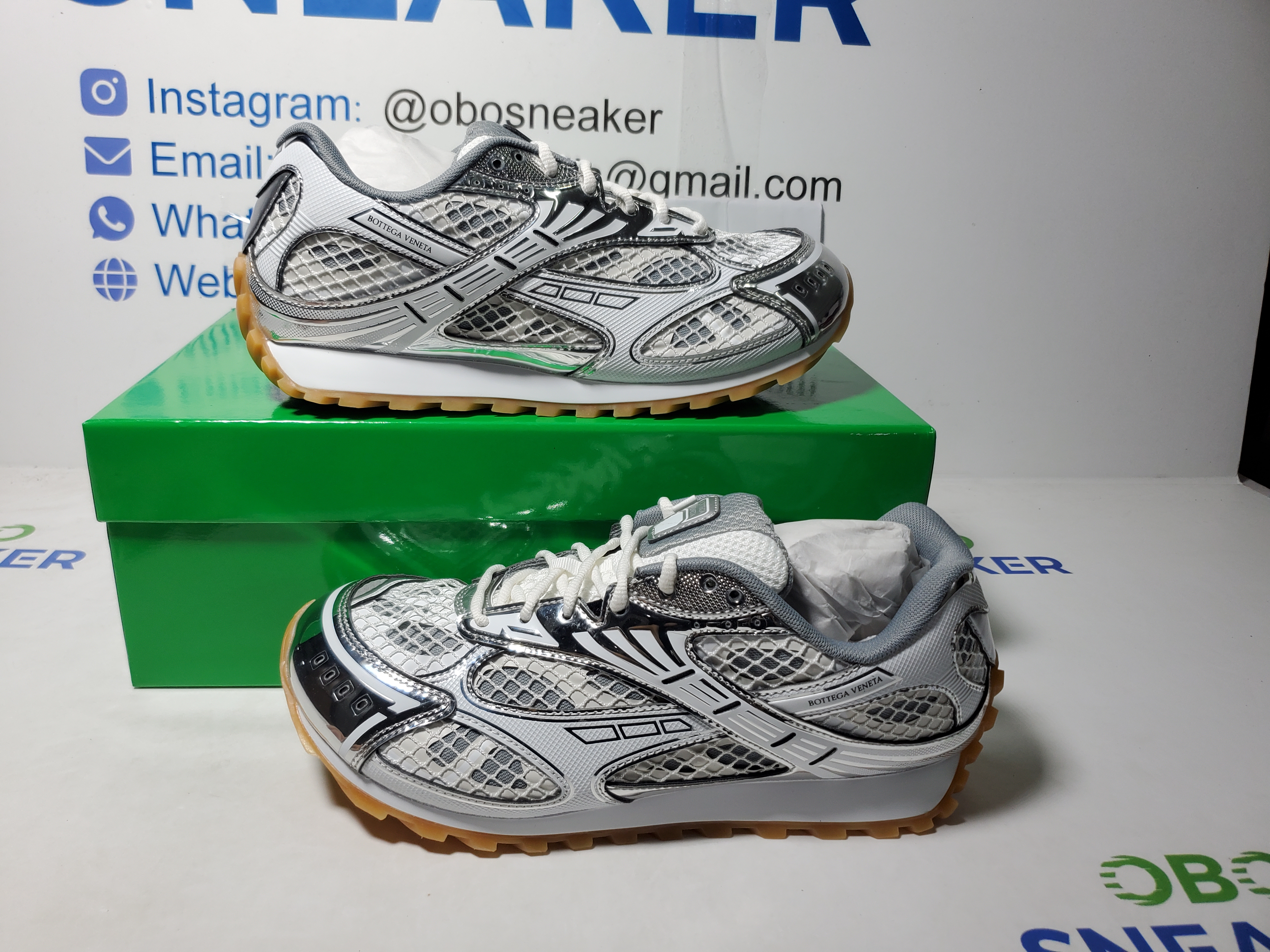 【FLASH SALE】Bottega Veneta Orbit Silver White (Women's)  755915V2X401425 review Obosneaker 00