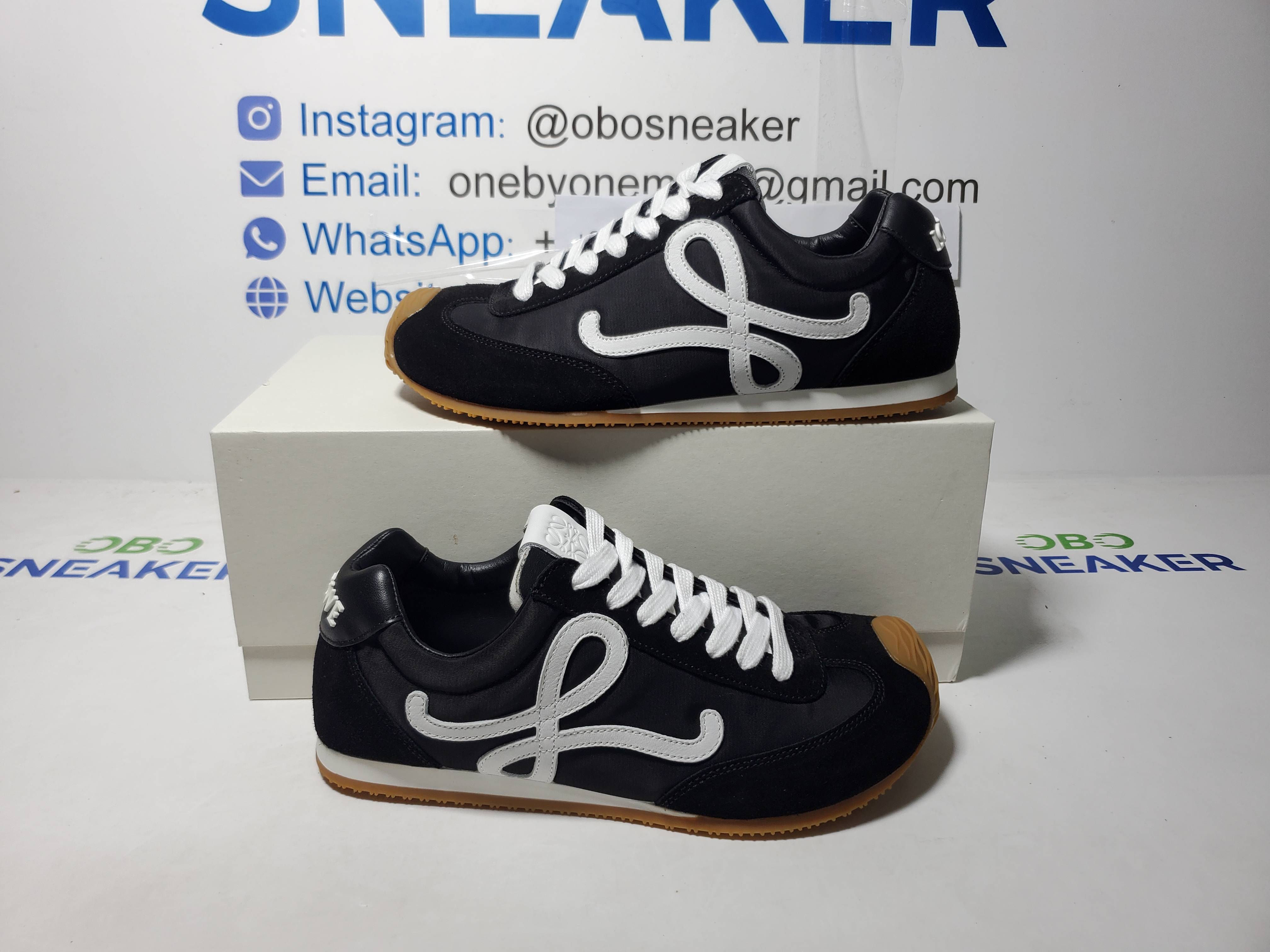 Loewe Ballet Runner 2.0 Black And White LLBR282X01-1102 review Obosneaker 01