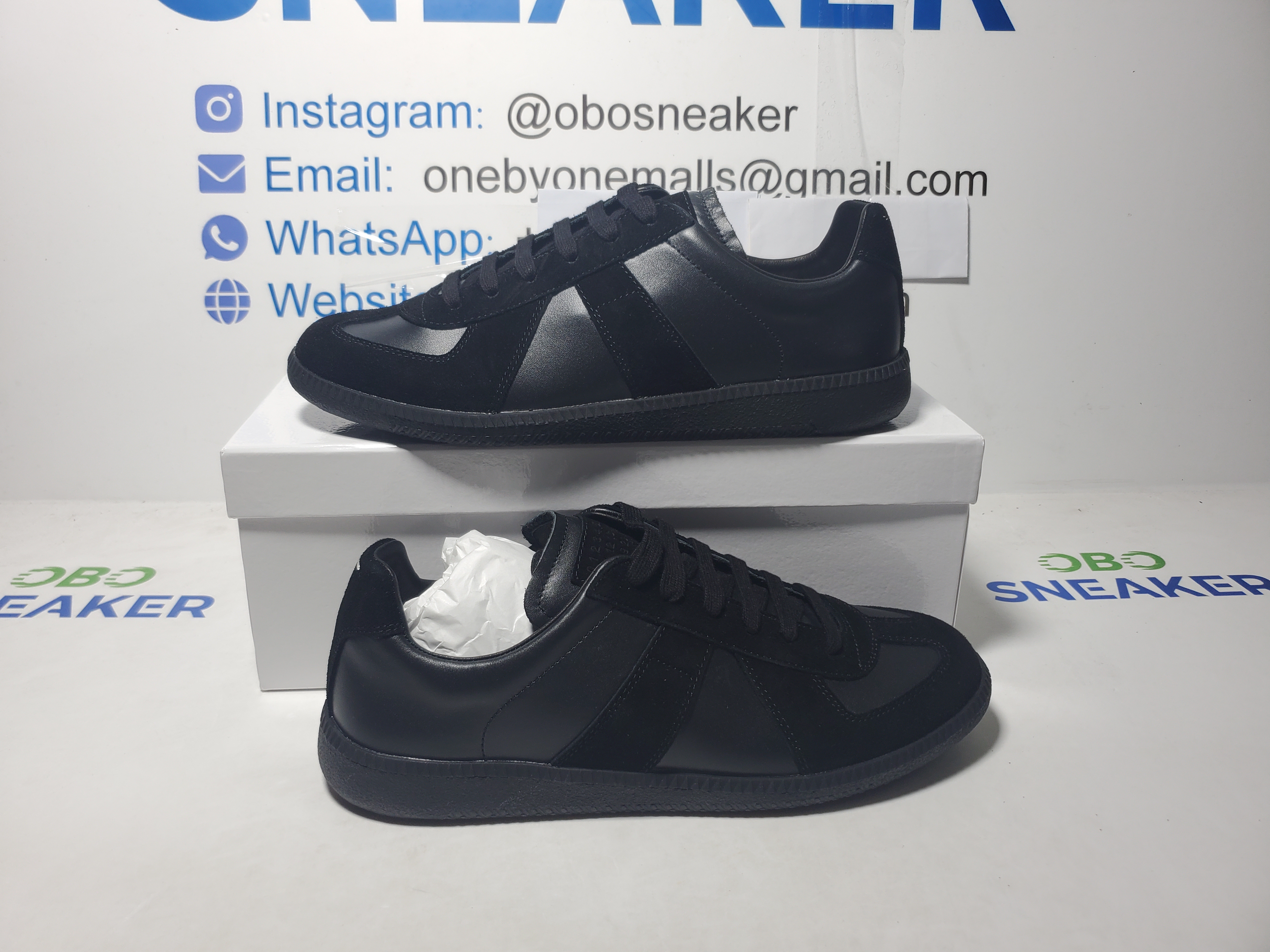 Maison Margiela Replica All Black S57WS0236P1897900 review Obosneaker 00