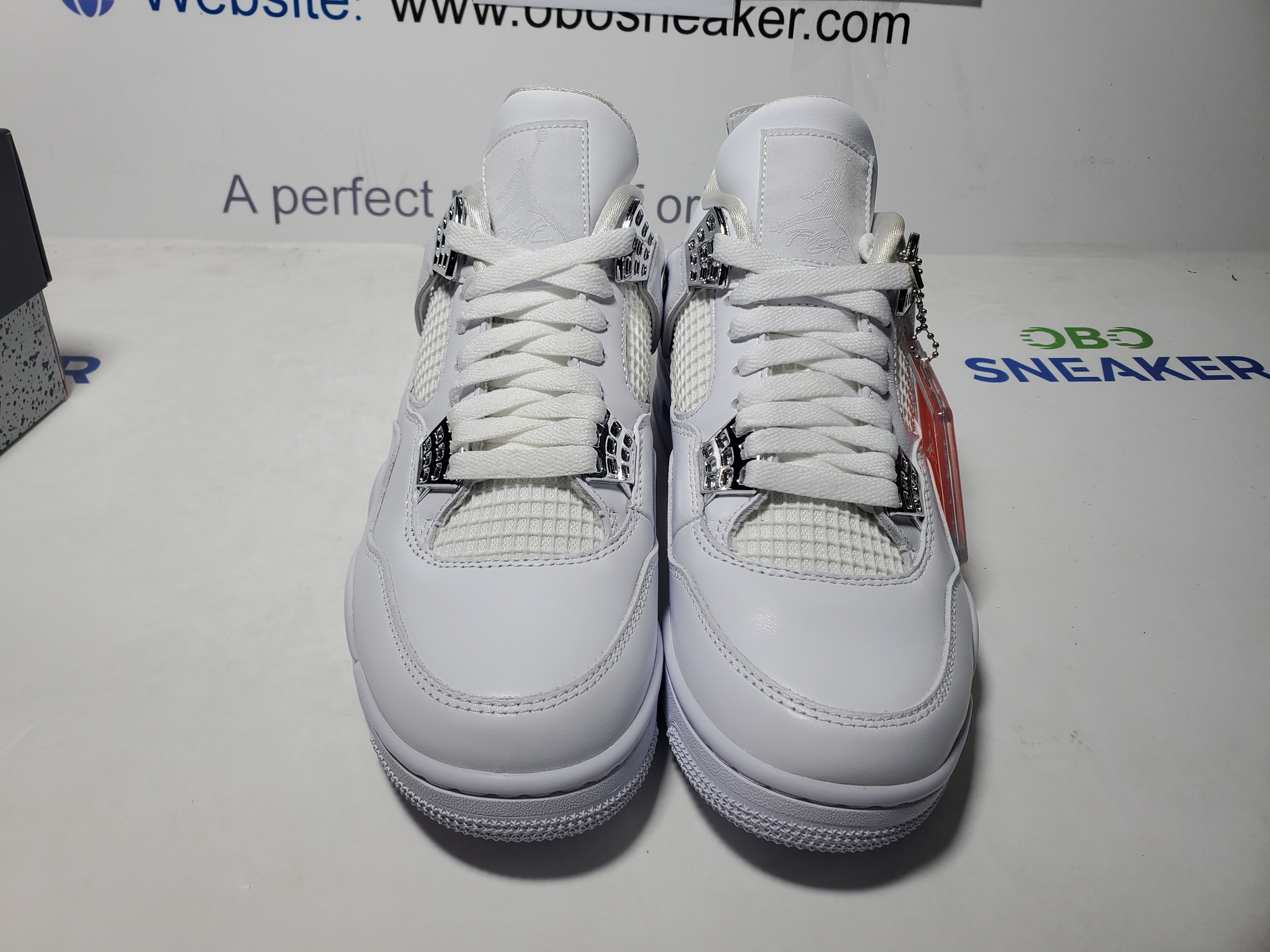 TOP Version Air Jordan 4 Retro Pure Money 308497-100 review Obosneaker 03