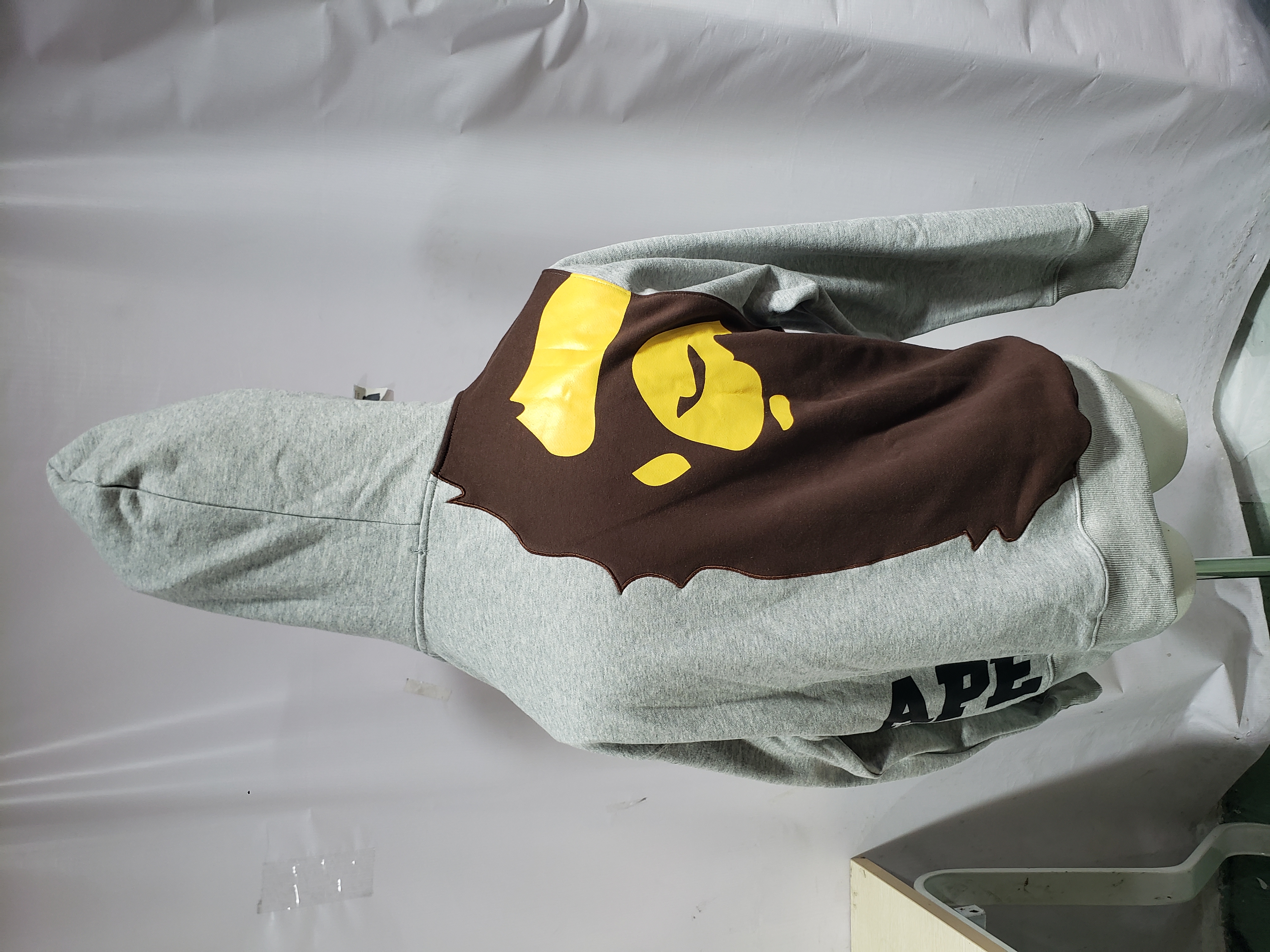 OBO  BAPE Giant Ape Head Hoodie Grey review Obosneaker 04