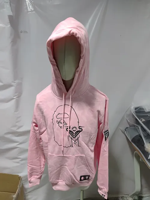 OBO BAPE x Inter Miami CF Camo Pullover Hoodie Pink & Black & White review 
