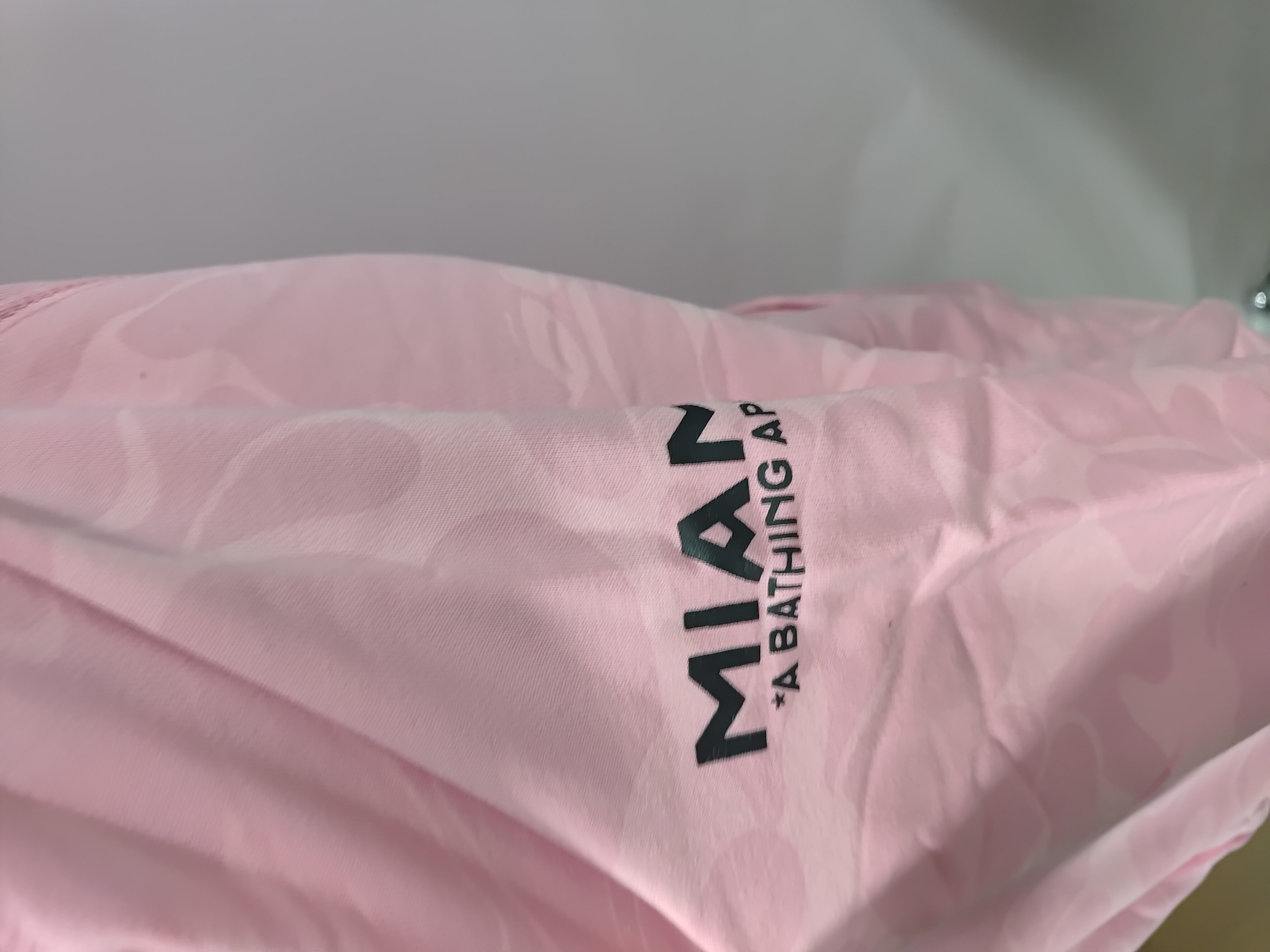 OBO BAPE x Inter Miami CF Camo Pullover Hoodie Pink & Black & White review Obosneaker 02