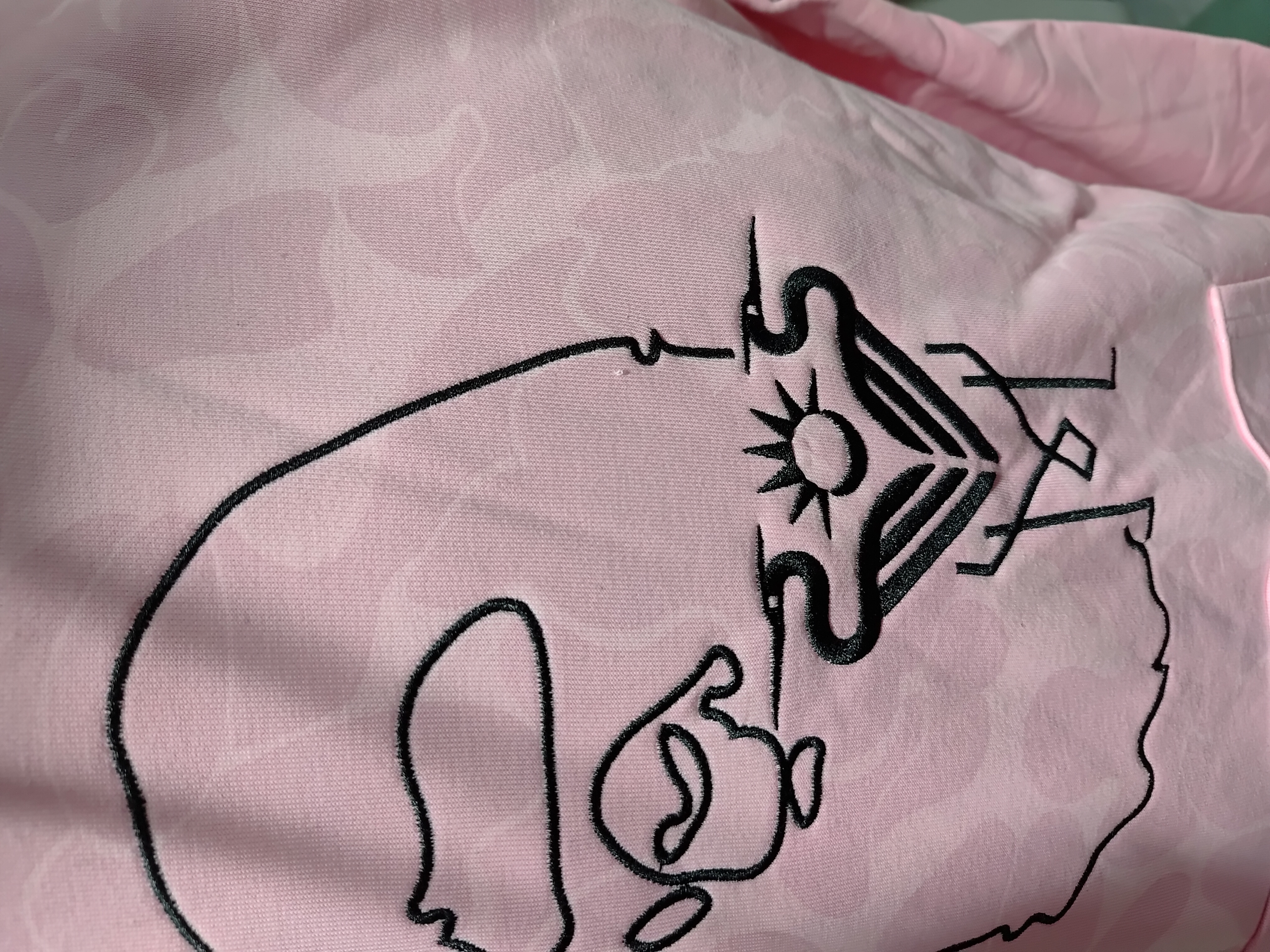 OBO BAPE x Inter Miami CF Camo Pullover Hoodie Pink & Black & White review Obosneaker 03