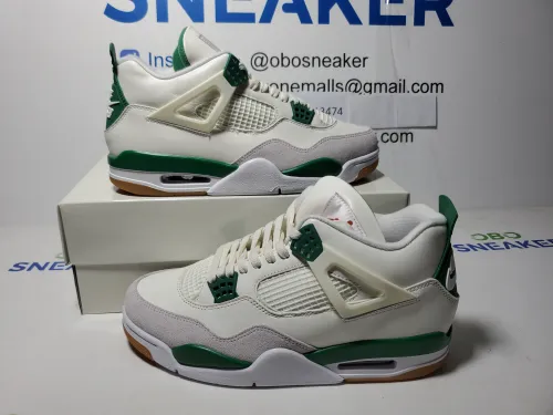 【Black 5 Sale】Top Version Nike SB x Air Jordan 4 Pine Green Calaite DR5415-103 review 
