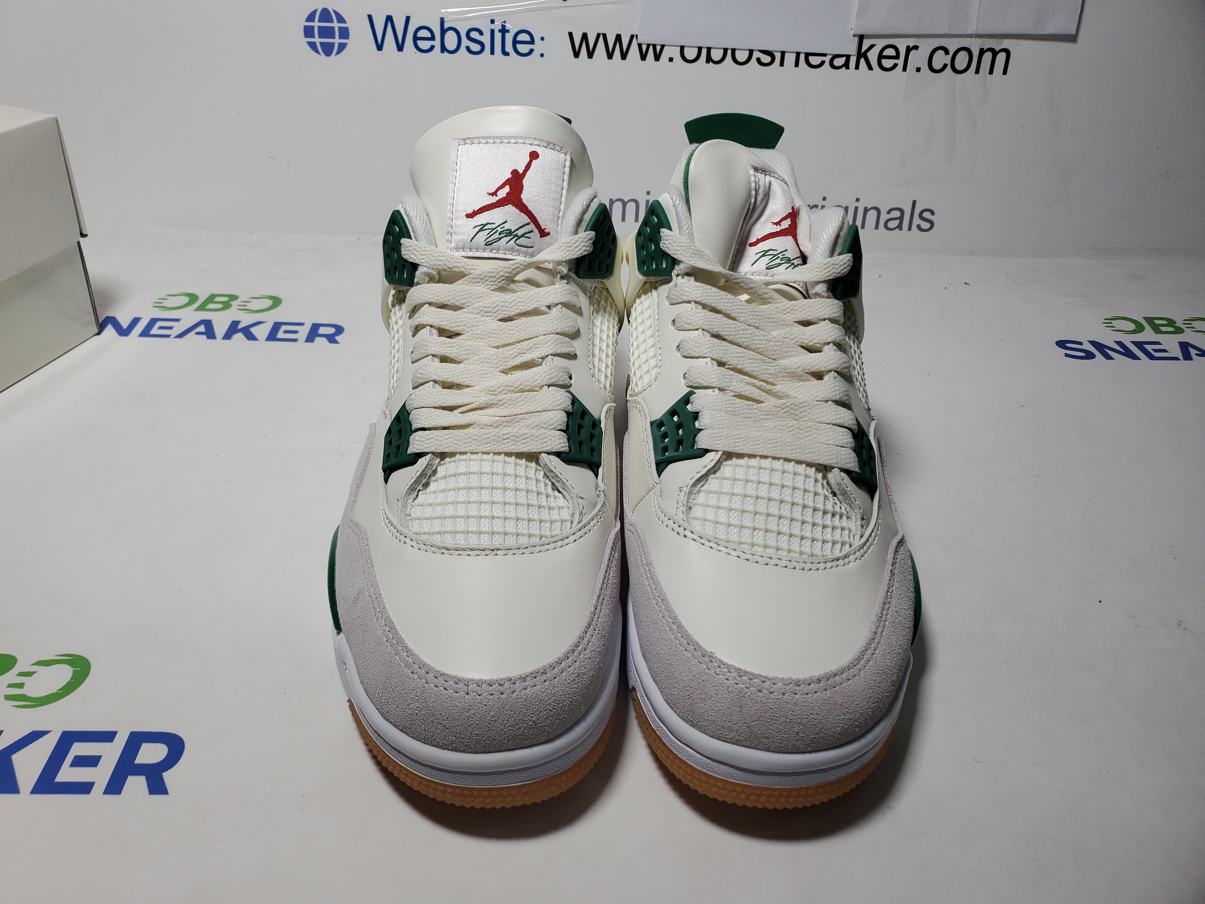 【Black 5 Sale】Top Version Nike SB x Air Jordan 4 Pine Green Calaite DR5415-103 review Obosneaker 03