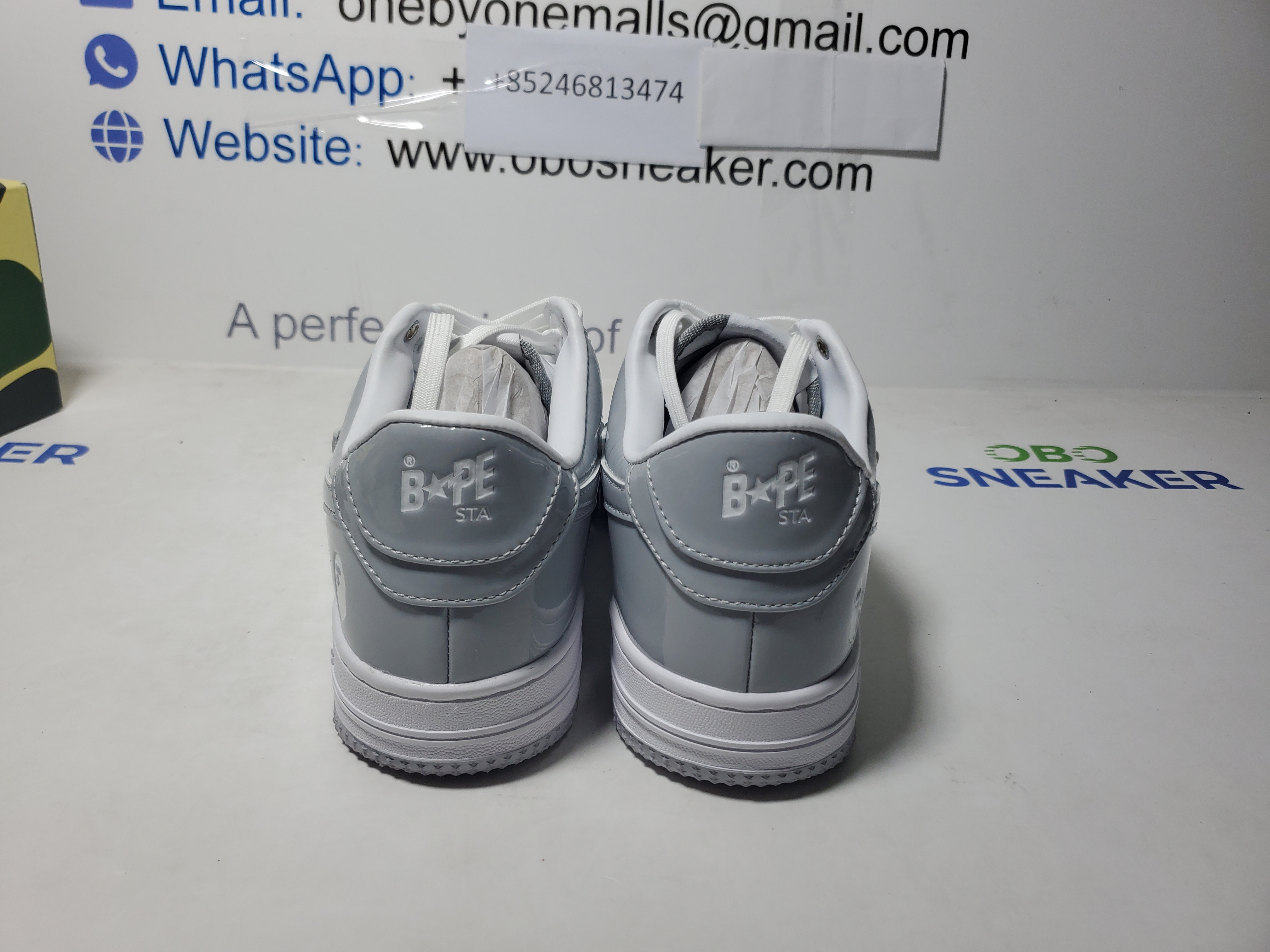 A Bathing Ape Bape Sta Low White Grey Rao Noodles 1170-191-021 review Obosneaker 02