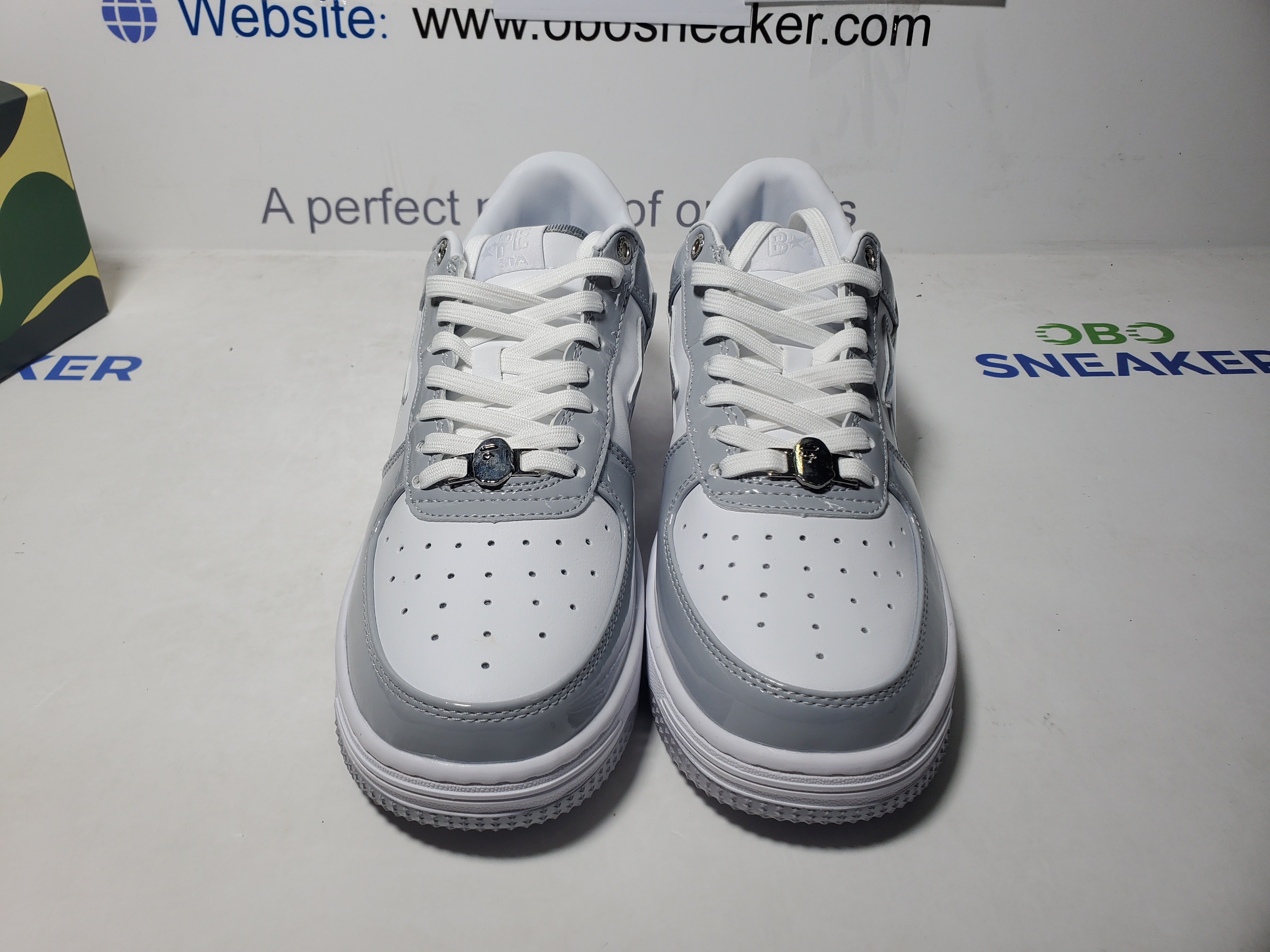 A Bathing Ape Bape Sta Low White Grey Rao Noodles 1170-191-021 review Obosneaker 03
