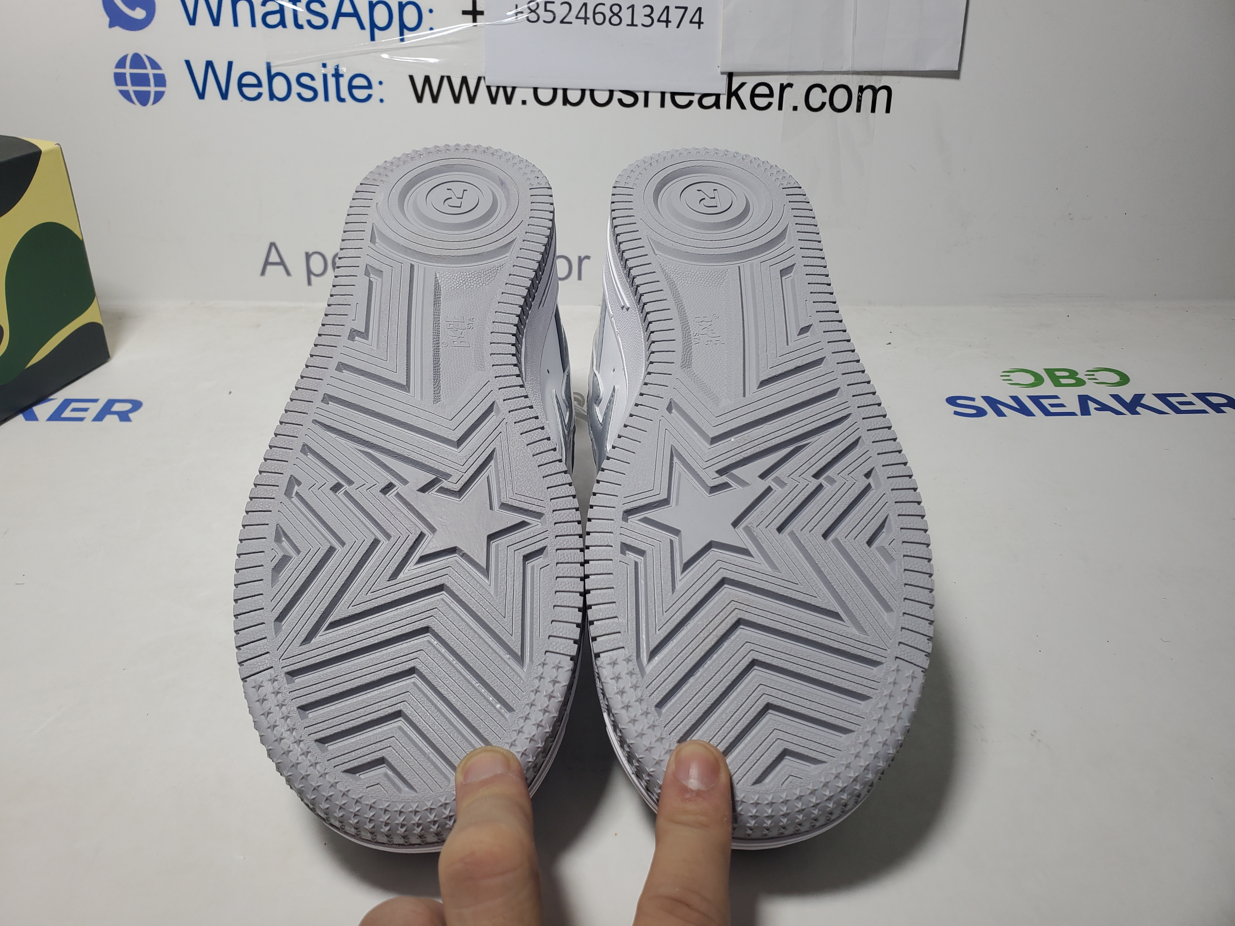 A Bathing Ape Bape Sta Low White Grey Rao Noodles 1170-191-021 review Obosneaker 04