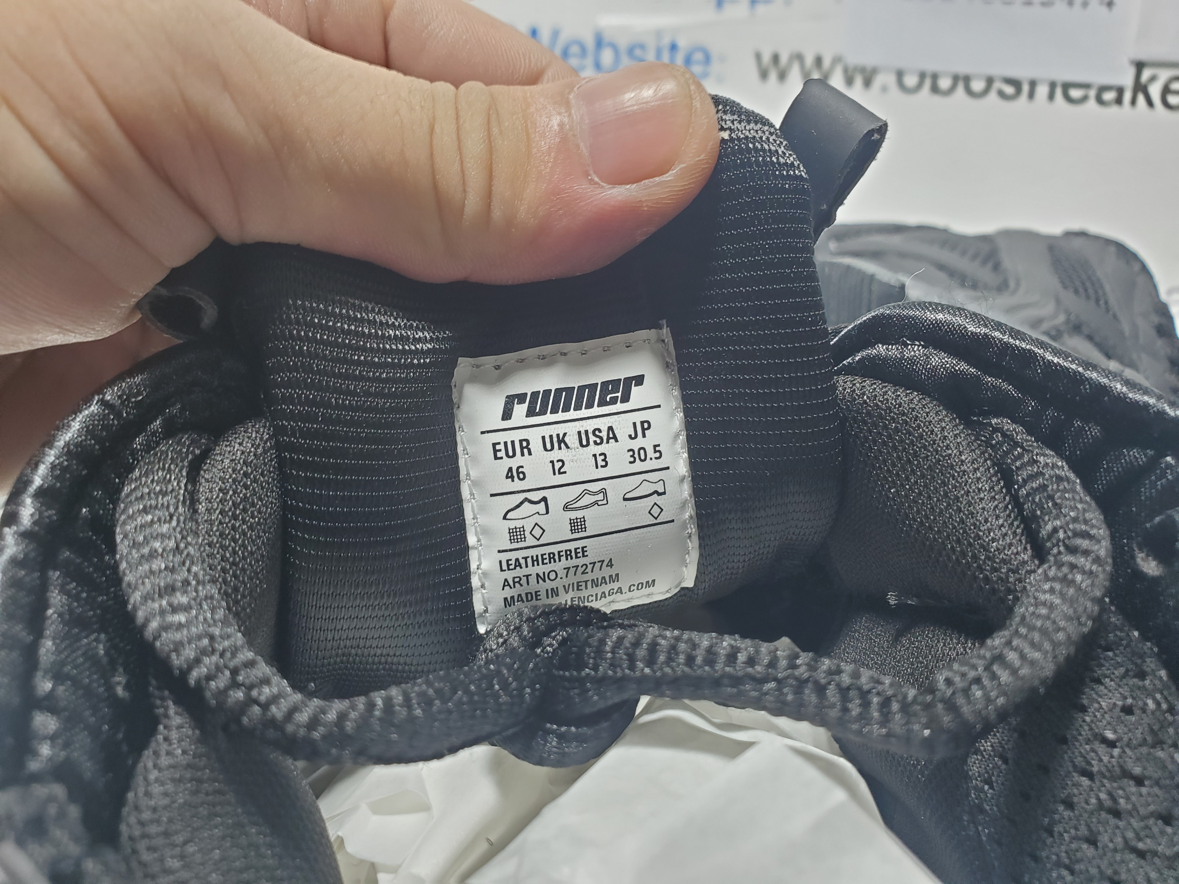 Balenciaga Runner Sneaker All Black review Obosneaker 05
