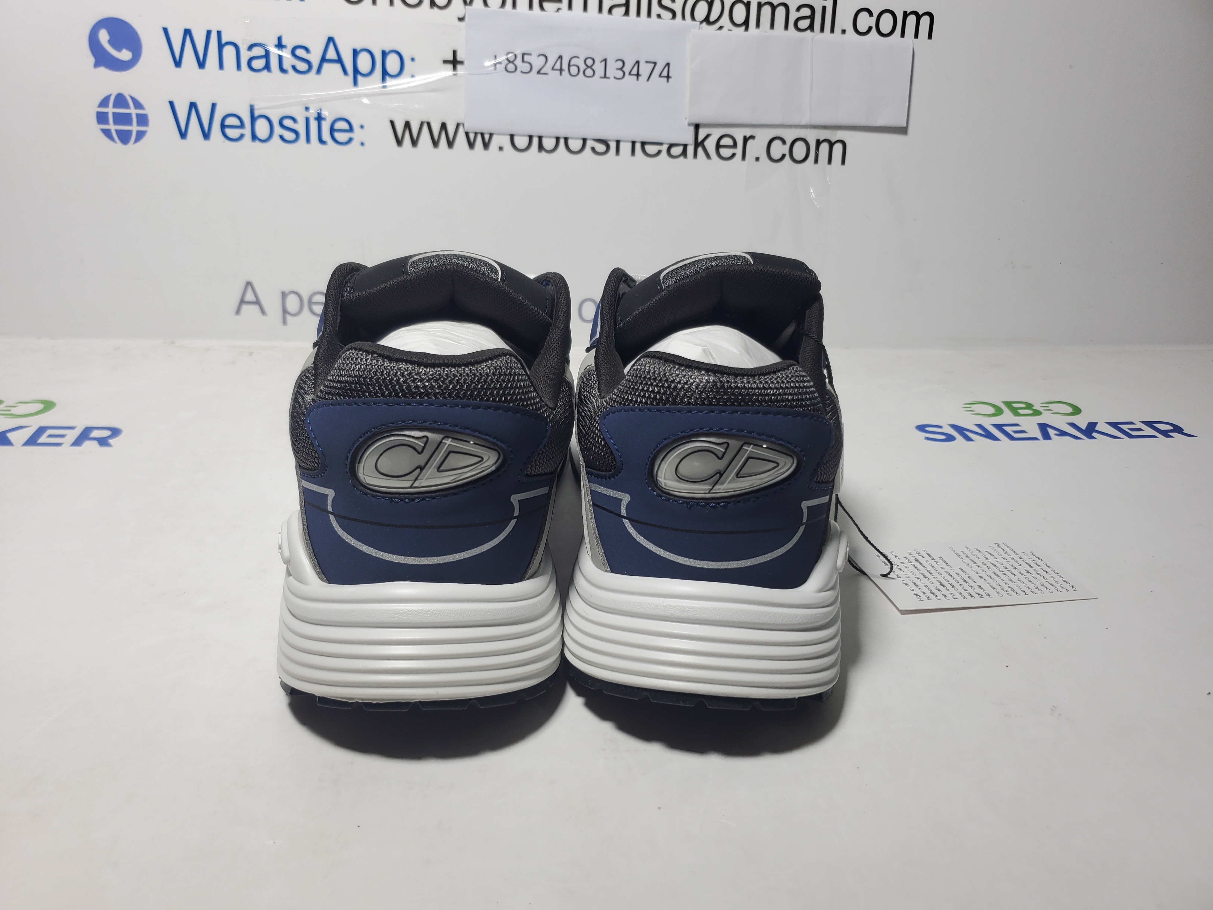 Dior B30 Countdown Sneaker Black Blue Gray review Obosneaker 02