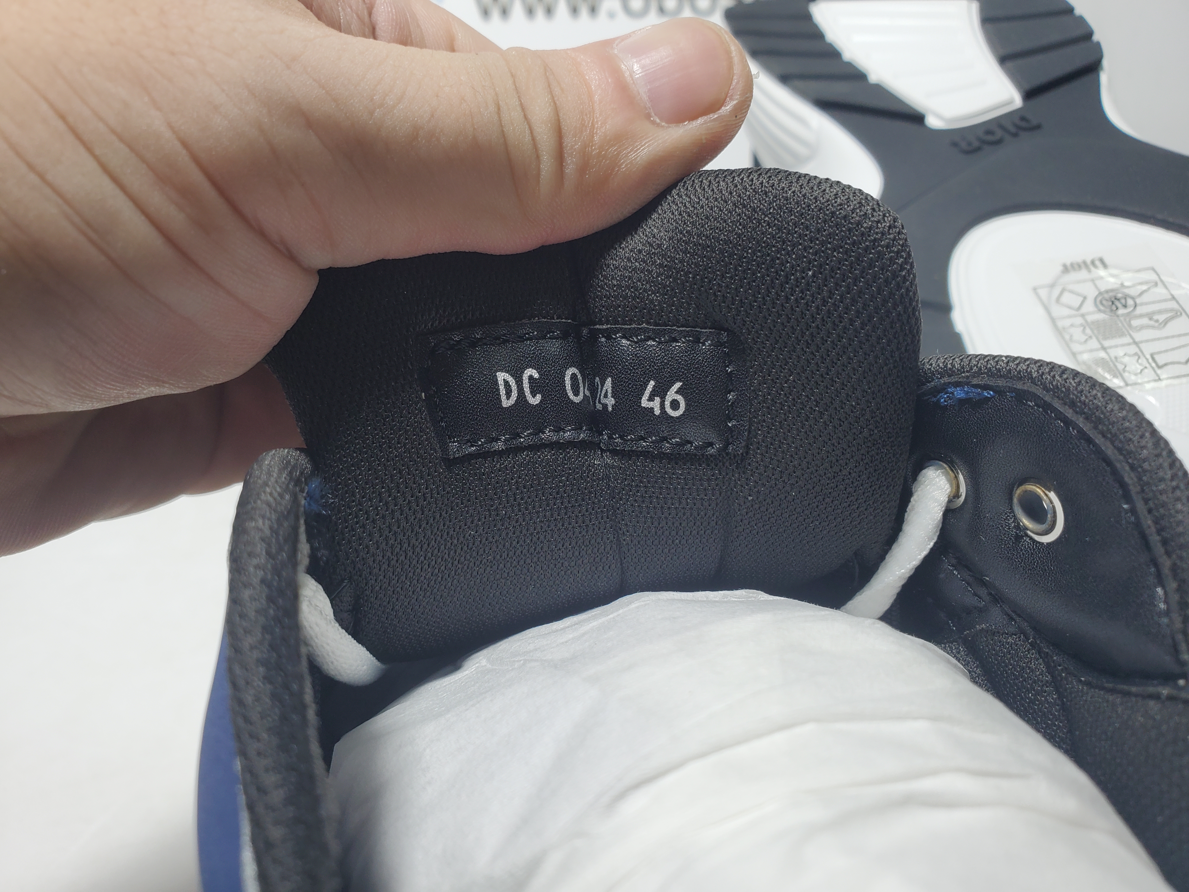 Dior B30 Countdown Sneaker Black Blue Gray review Obosneaker 05