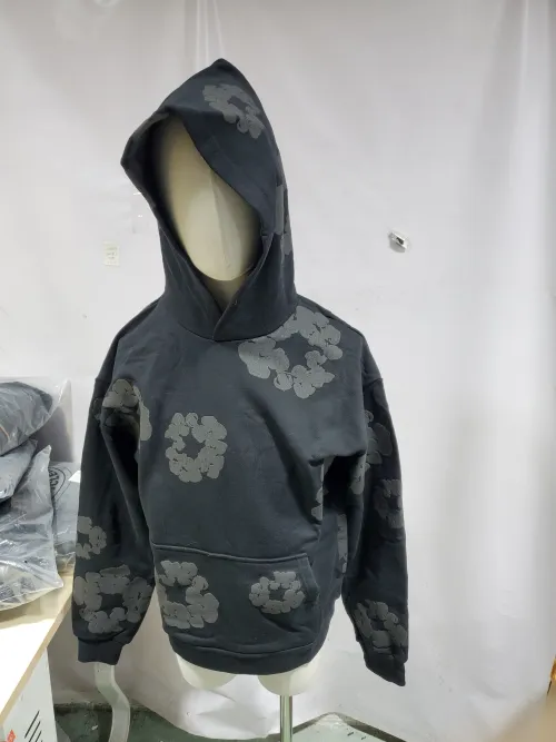 OBO Denim Tears Cotton Wreath Hoodie Black Monochrome review 