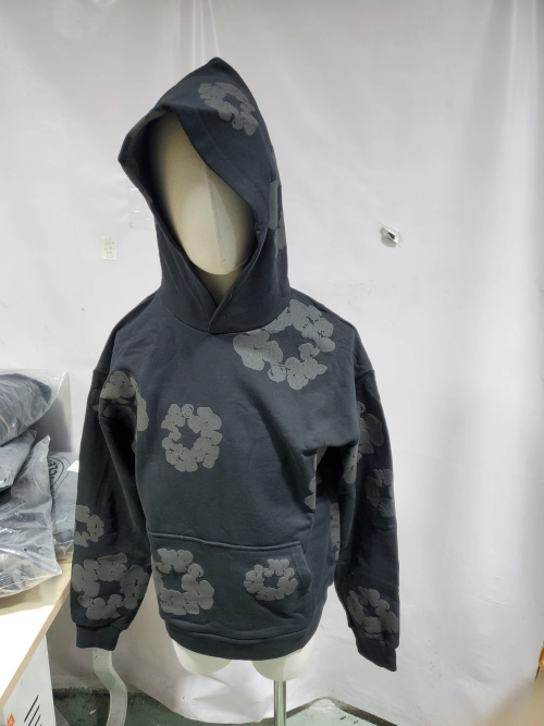 OBO Denim Tears Cotton Wreath Hoodie Black Monochrome review 