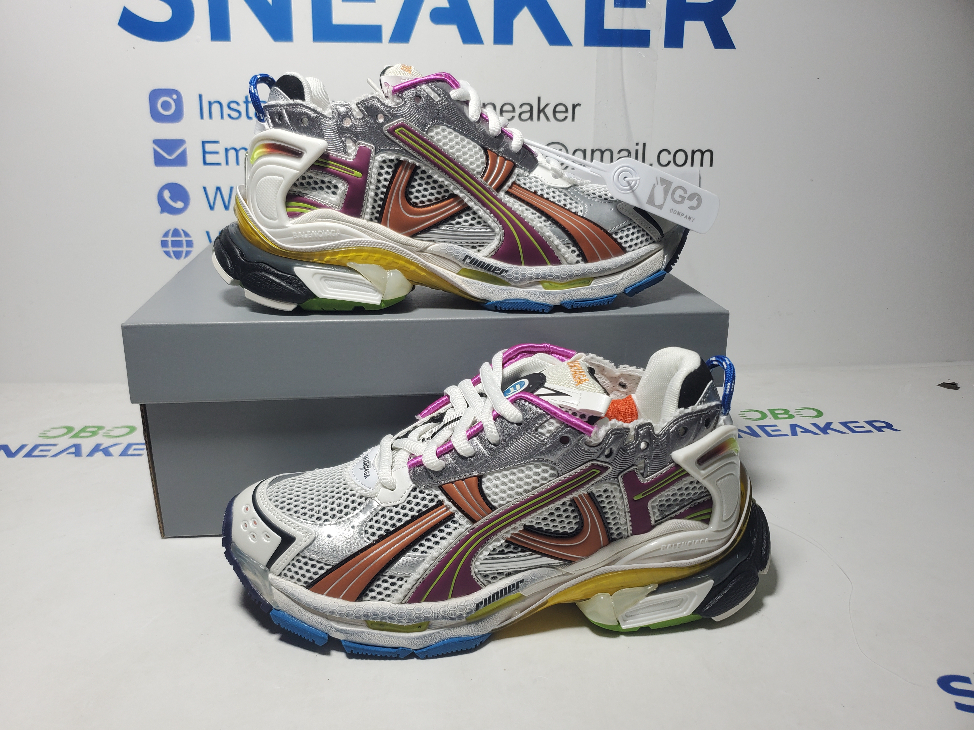 【FLASH SALE】Balenciaga Runner Sneaker Color Orange Powder 772767 W3RBW 9168 review Obosneaker 00