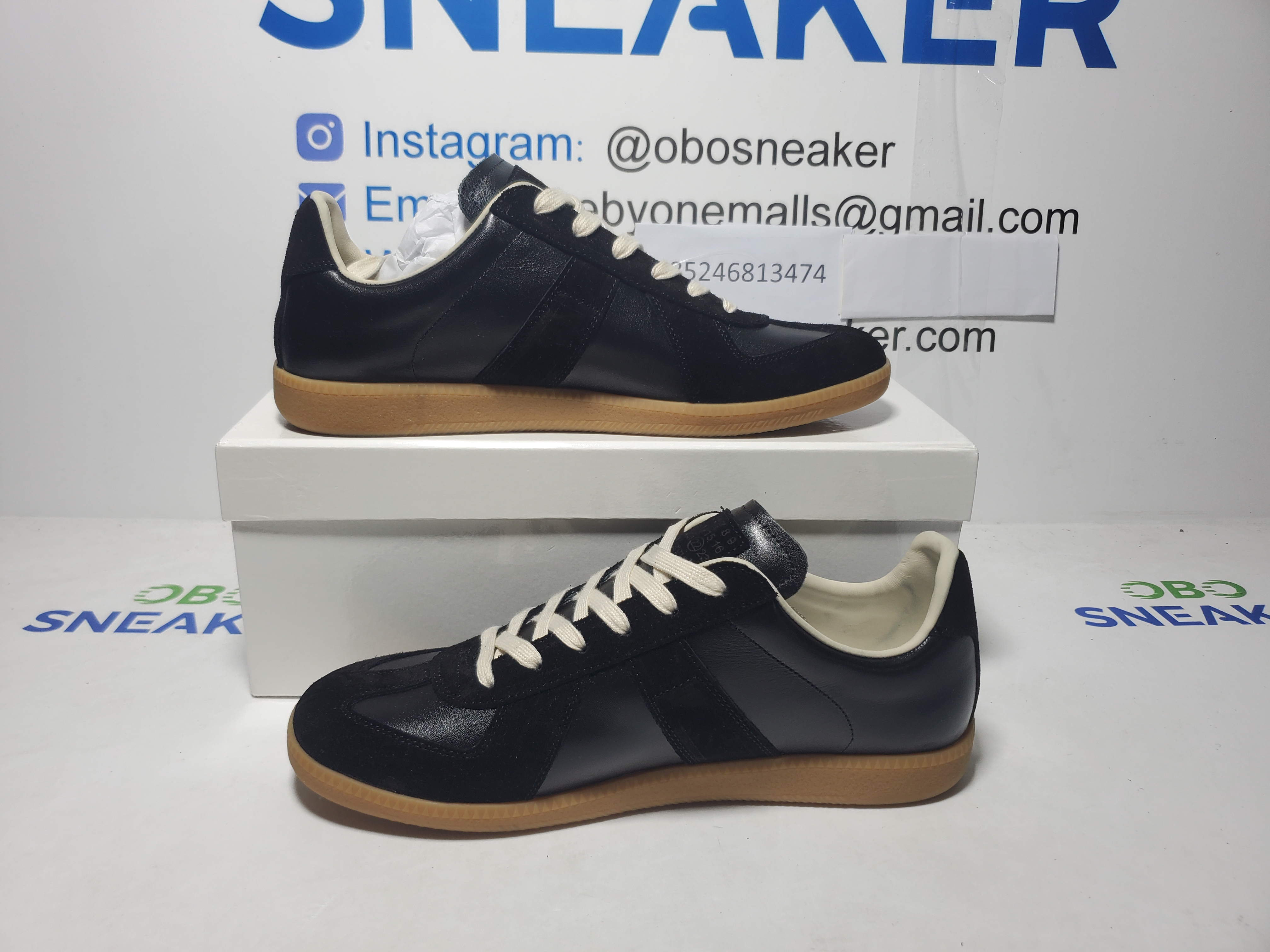 Maison Margiela Replica German Army Trainer (GATs) Black Gum S57WS0236P1897900 review Obosneaker 00