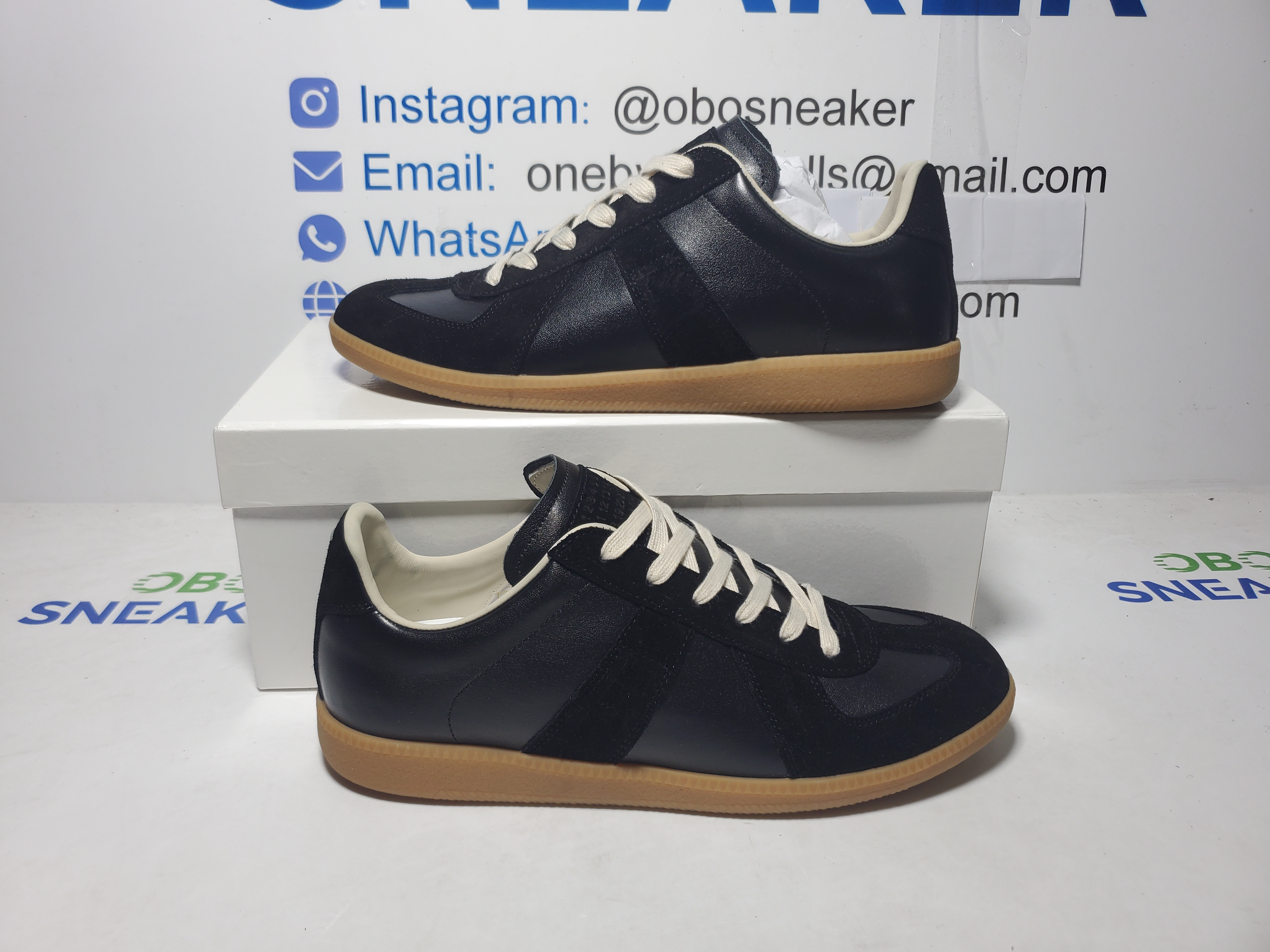 Maison Margiela Replica German Army Trainer (GATs) Black Gum S57WS0236P1897900 review Obosneaker 01