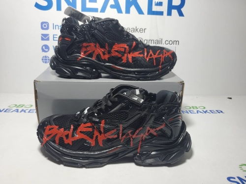 Balenciaga Runner Black And Red Characters 677402 W3RB1 0102 review 